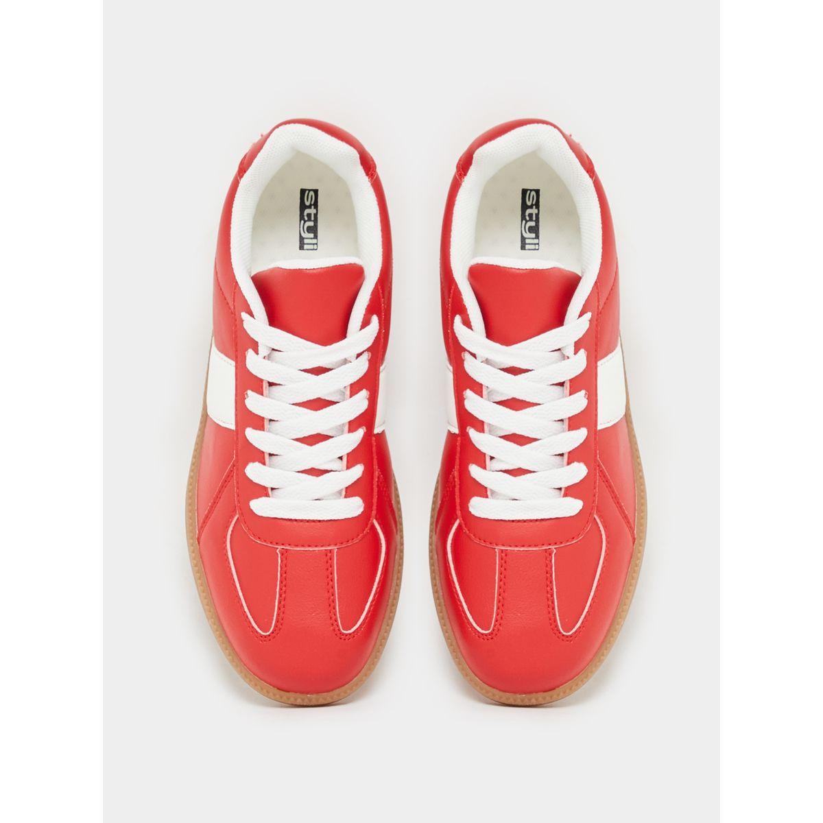 Styli Gum Sole Suede Look Contrast Detail Sneakers-women-shoes-sneakers-image-6
