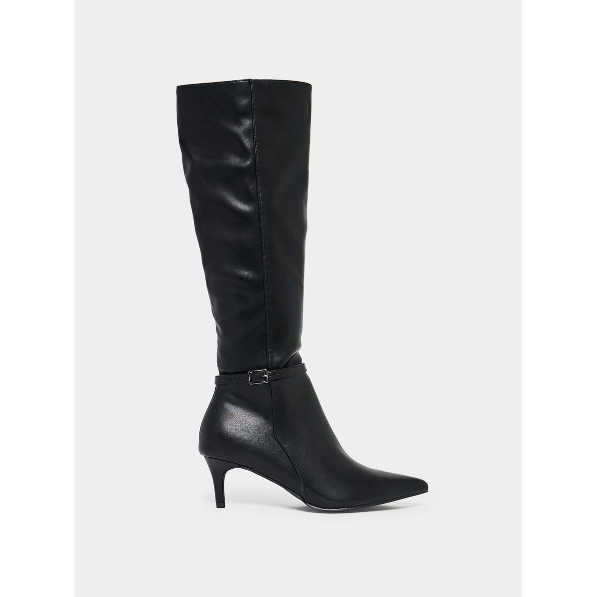 Styli Pointed Toe Knee High Heeled Boots-women-shoes-boots-image-2