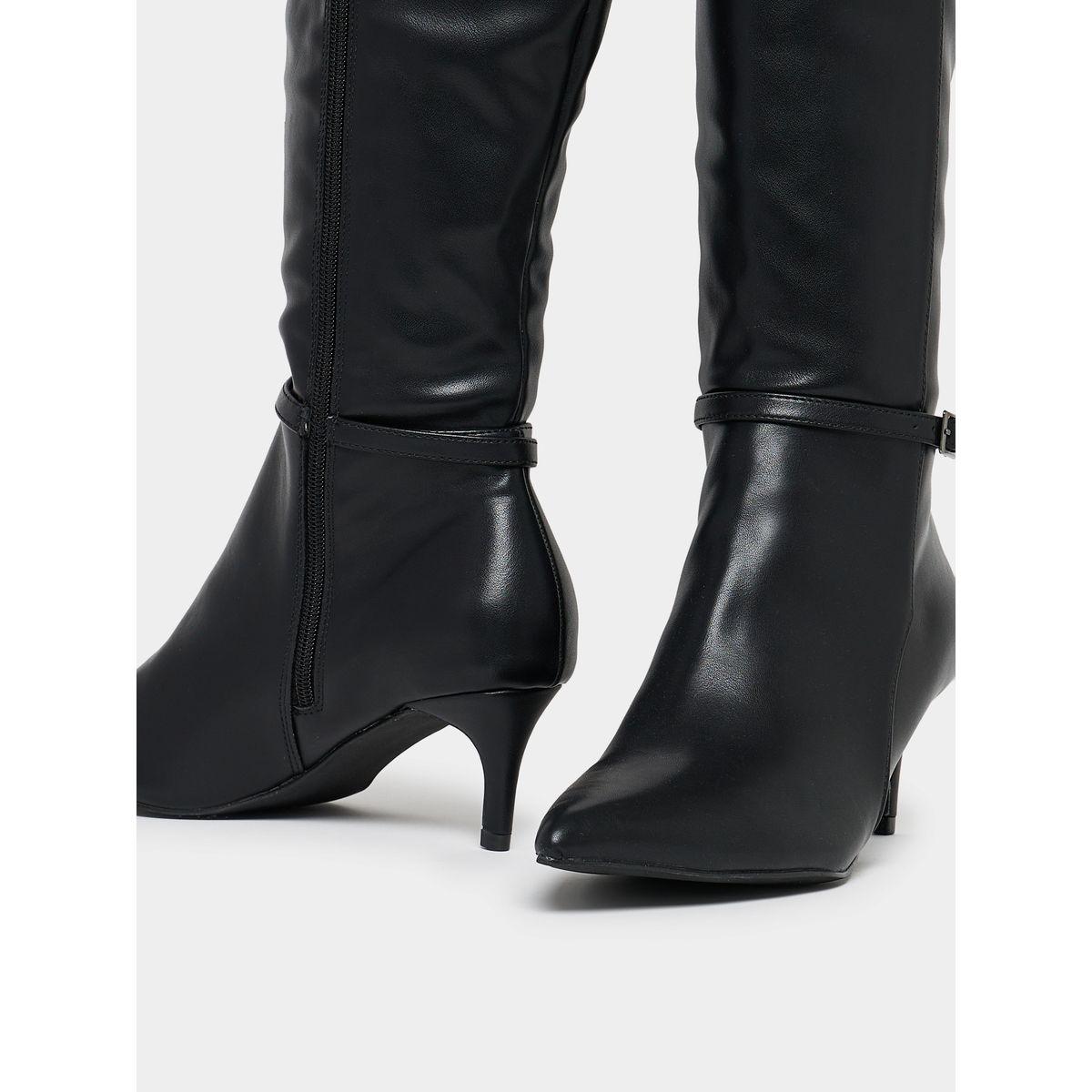 Styli Pointed Toe Knee High Heeled Boots-women-shoes-boots-image-4
