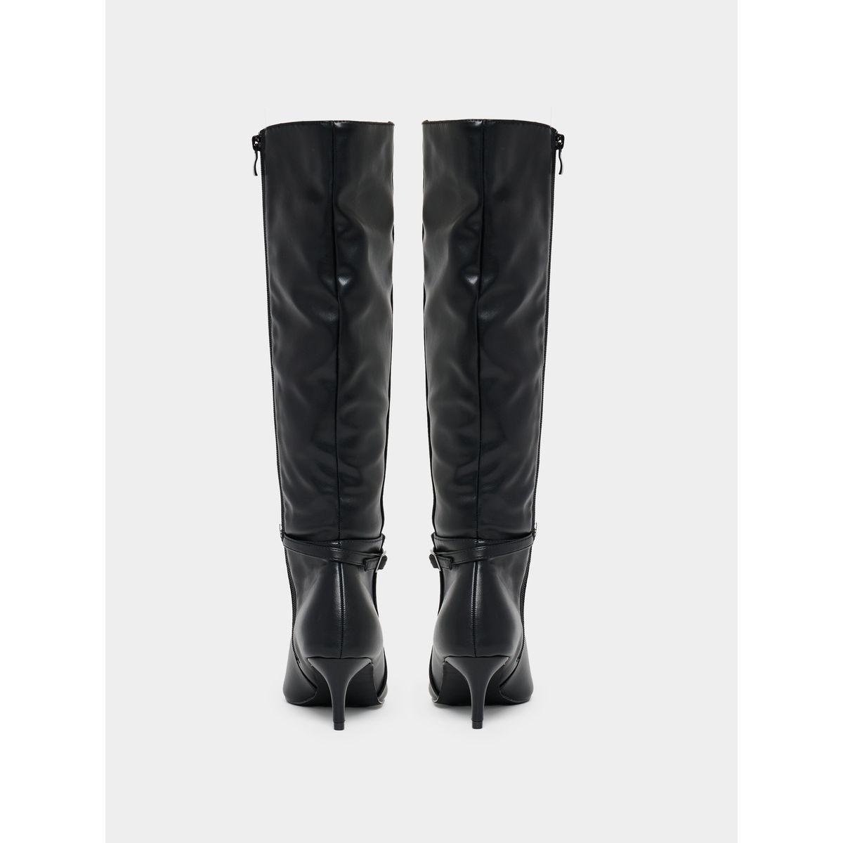 Styli Pointed Toe Knee High Heeled Boots-women-shoes-boots-image-5