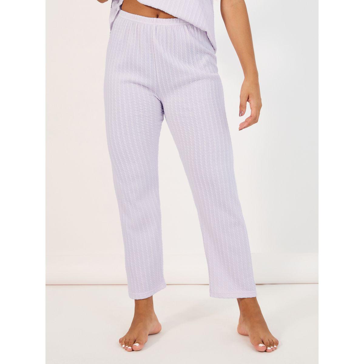 Styli Unwind Pack of 3 - Textured Cami, Trouser and Robe Set-women-clothing-nightwear-pyjamas-longsets-image-7