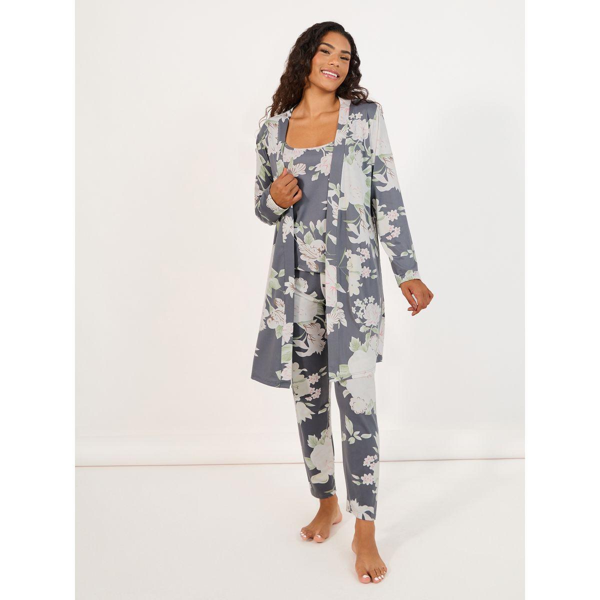 مجموعة من 3 روب وبنطال مع بلوزة كامي-women-clothing-nightwear-pyjamas-longsets-image-1