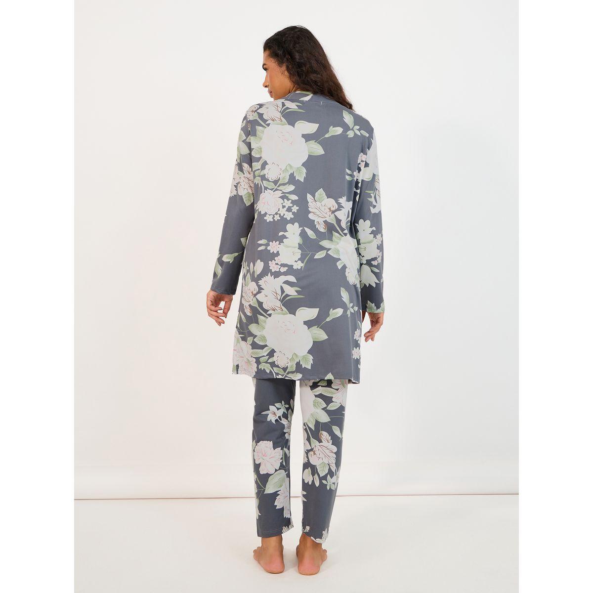 مجموعة من 3 روب وبنطال مع بلوزة كامي-women-clothing-nightwear-pyjamas-longsets-image-6