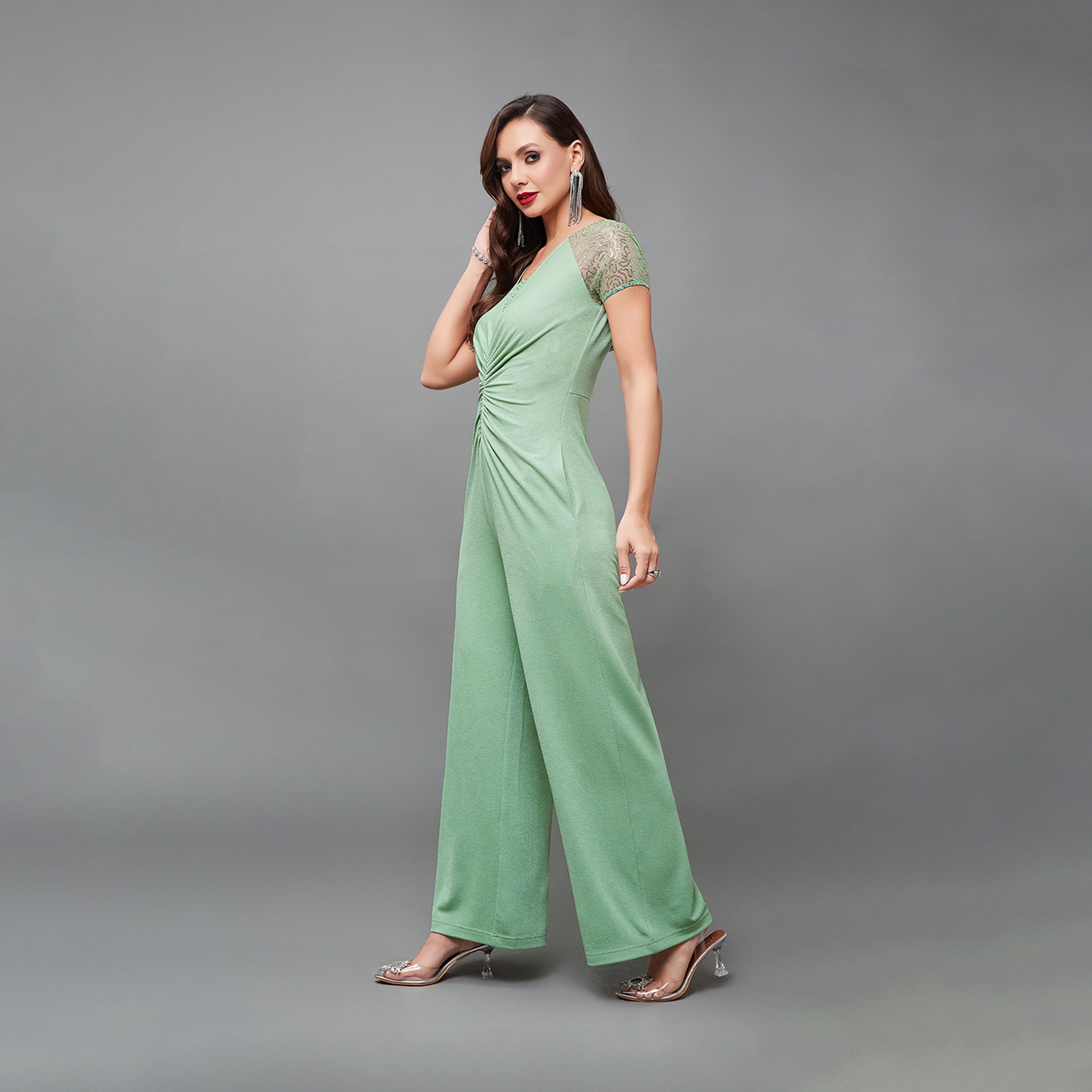 Styli Embellished Ruched Detail Wide Leg Jumpsuit-women-clothing-jumpsuits-image-6