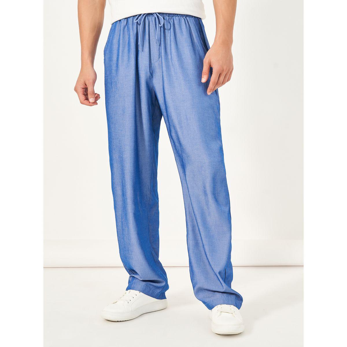 Styli Mid Rise Relaxed Fit Jeans with Elasticated Waistband-men-clothing-bottoms-jeans-image-1