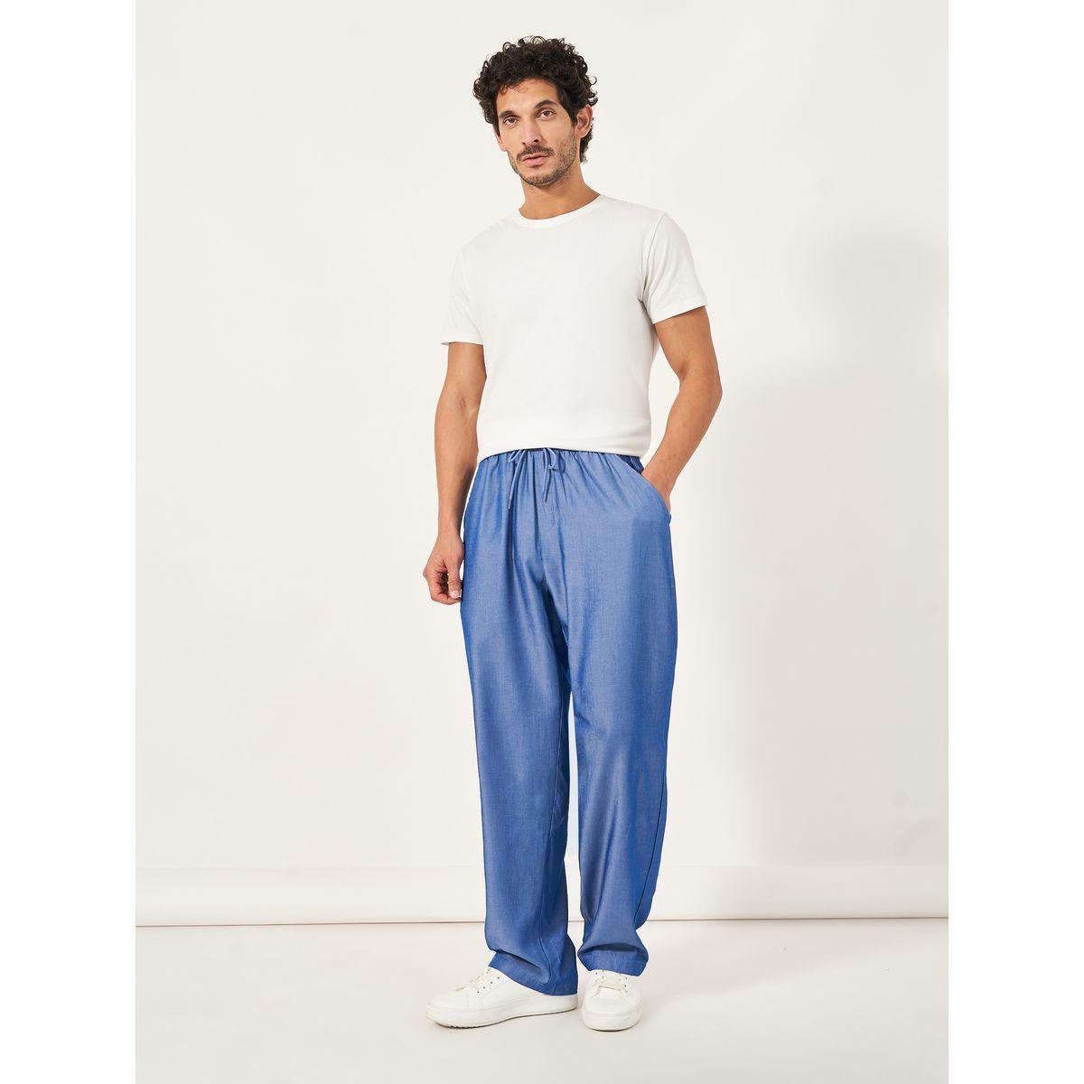 Styli Mid Rise Relaxed Fit Jeans with Elasticated Waistband-men-clothing-bottoms-jeans-image-2