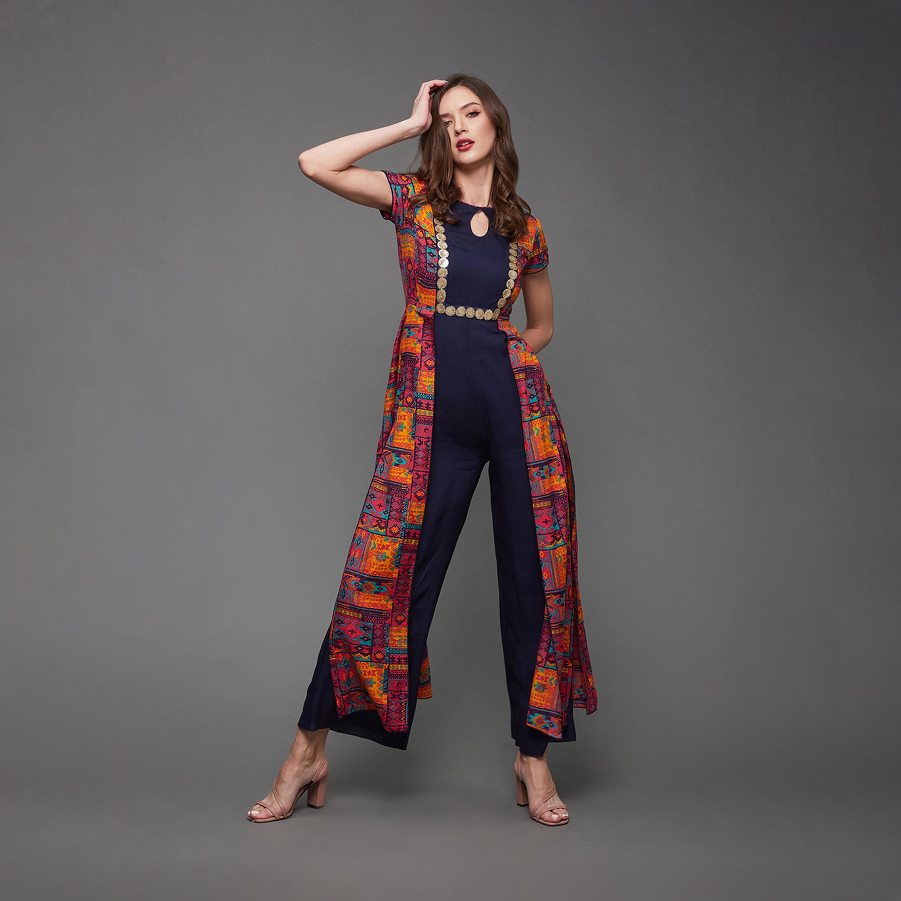 Styli Bohemian Printed Panel Wide Leg Keyhole Neck Jumpsuit-women-clothing-jumpsuits-image-6