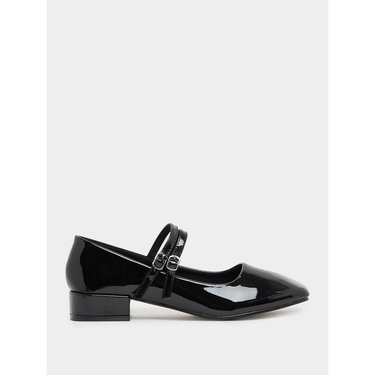 Styli Solid Double Strap Ballerina Shoes-women-shoes-heels-image-2