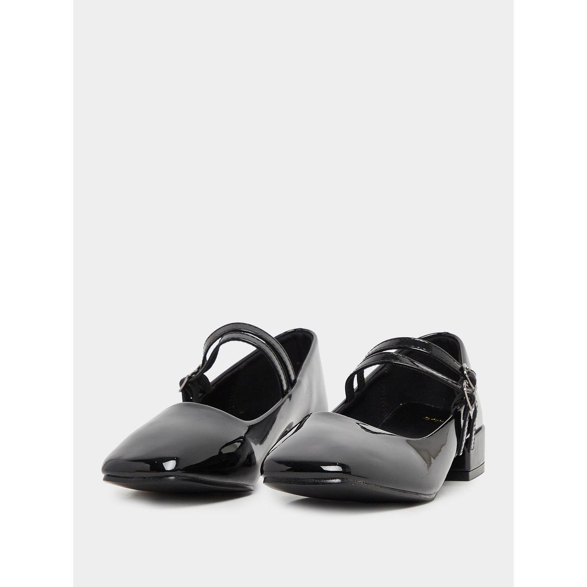 Styli Solid Double Strap Ballerina Shoes-women-shoes-heels-image-3