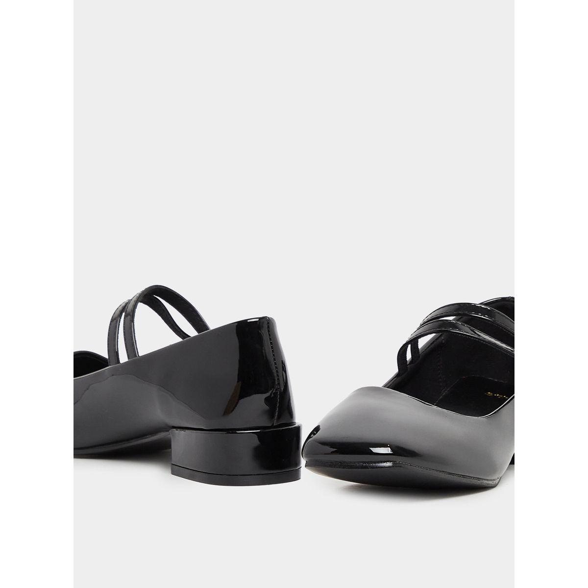 Styli Solid Double Strap Ballerina Shoes-women-shoes-heels-image-4