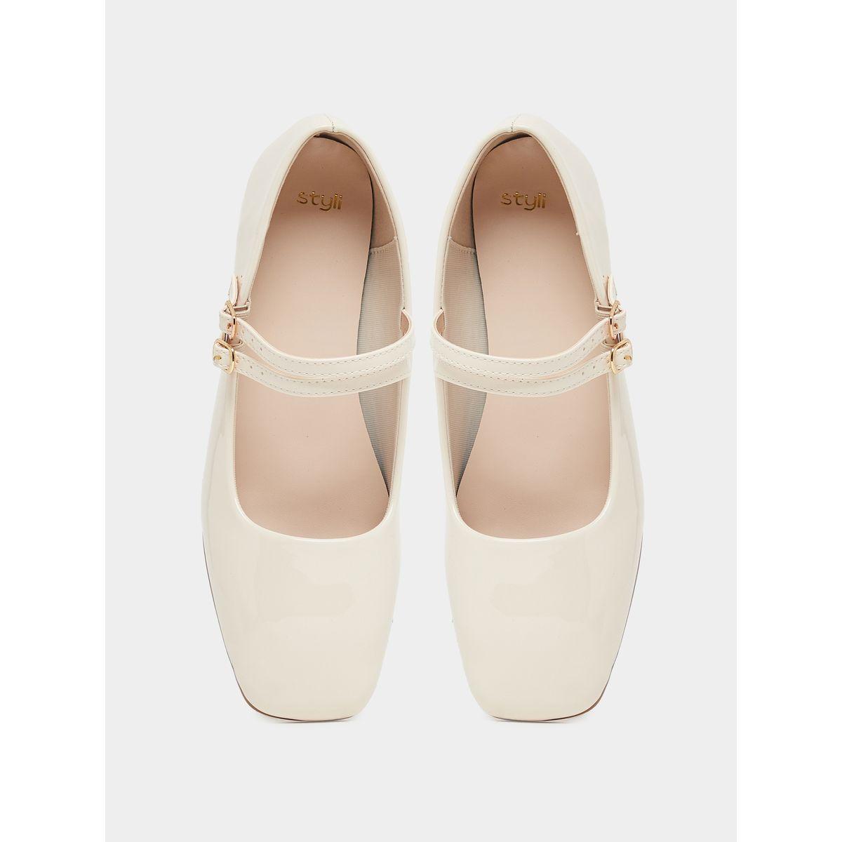 Styli Solid Double Strap Ballerina Shoes-women-shoes-heels-image-6