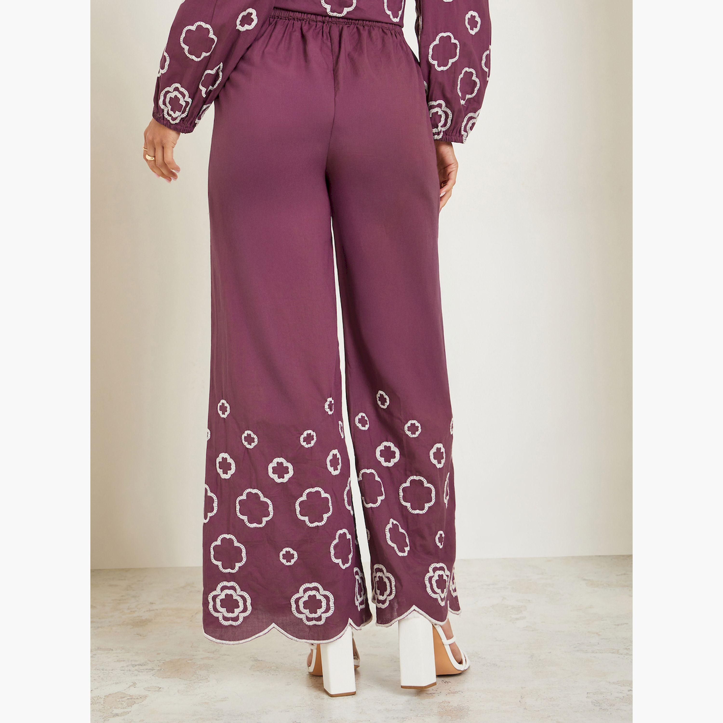 بنطال مطرز الحافة-women-clothing-bottoms-trousers-image-6