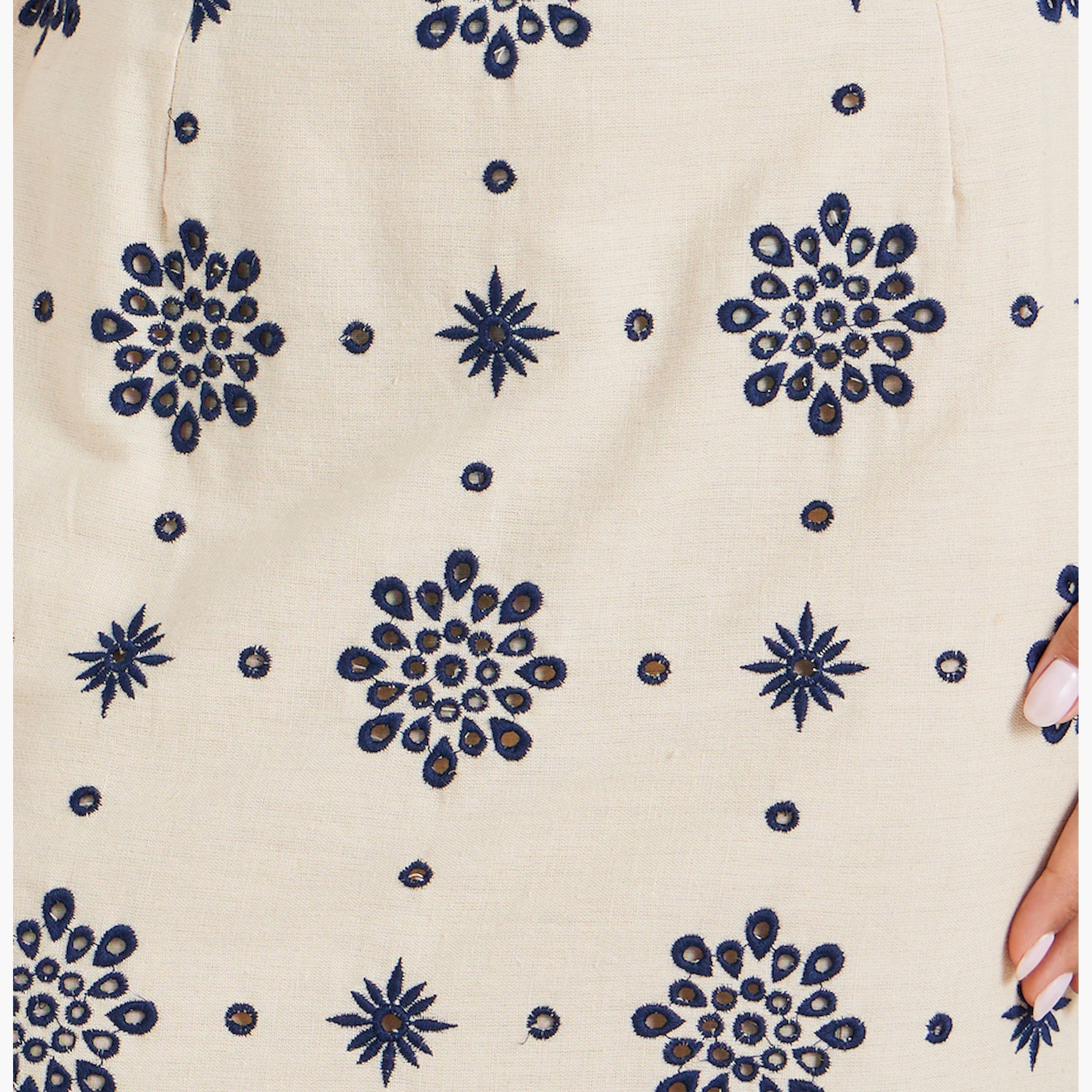 ستايلي - تنورة شيفلي بقصّة A مع حزام خصر مطاطي-women-clothing-bottoms-skirts-image-3