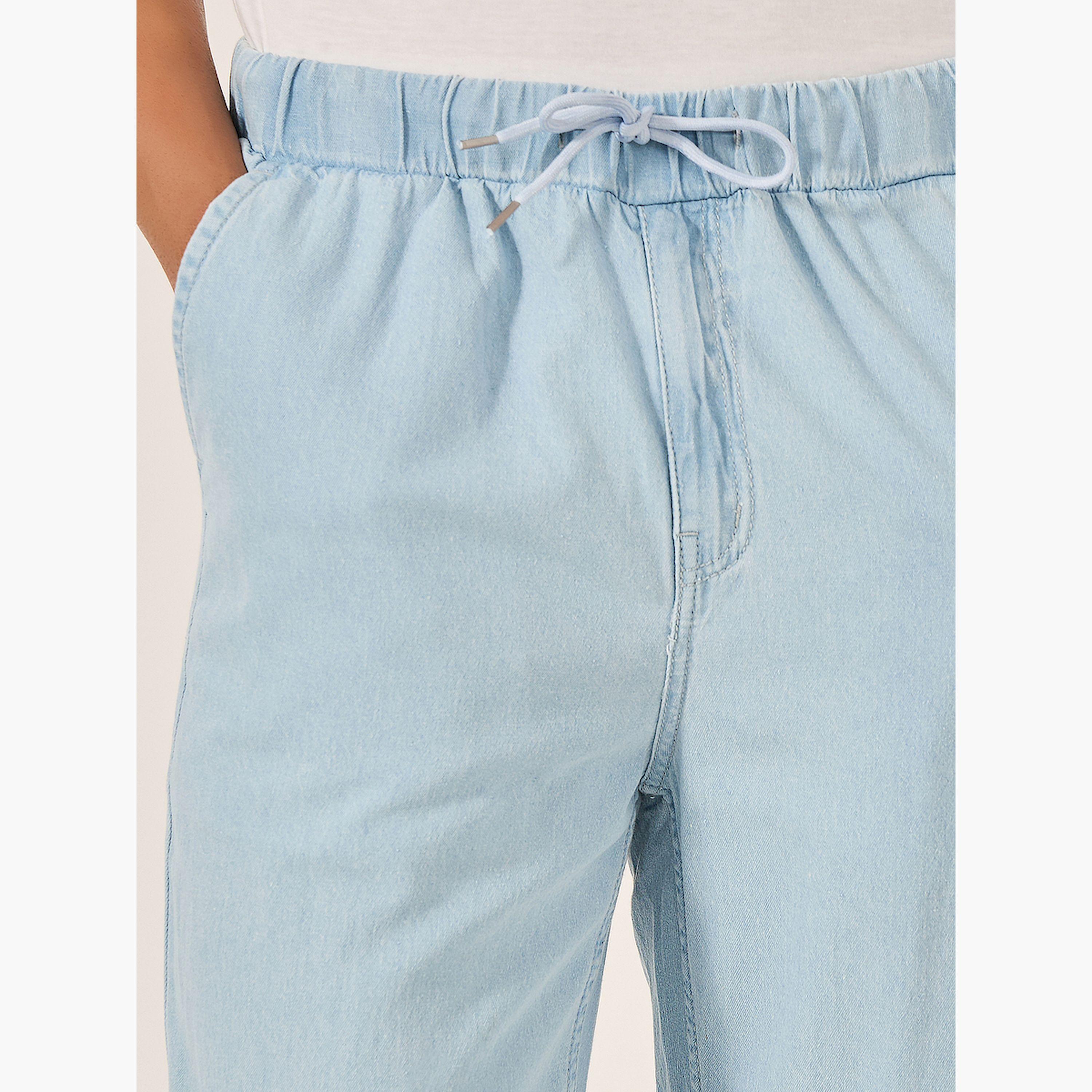 Styli Mid Rise Relaxed Fit Jeans with Drawstring-men-clothing-bottoms-jeans-image-3