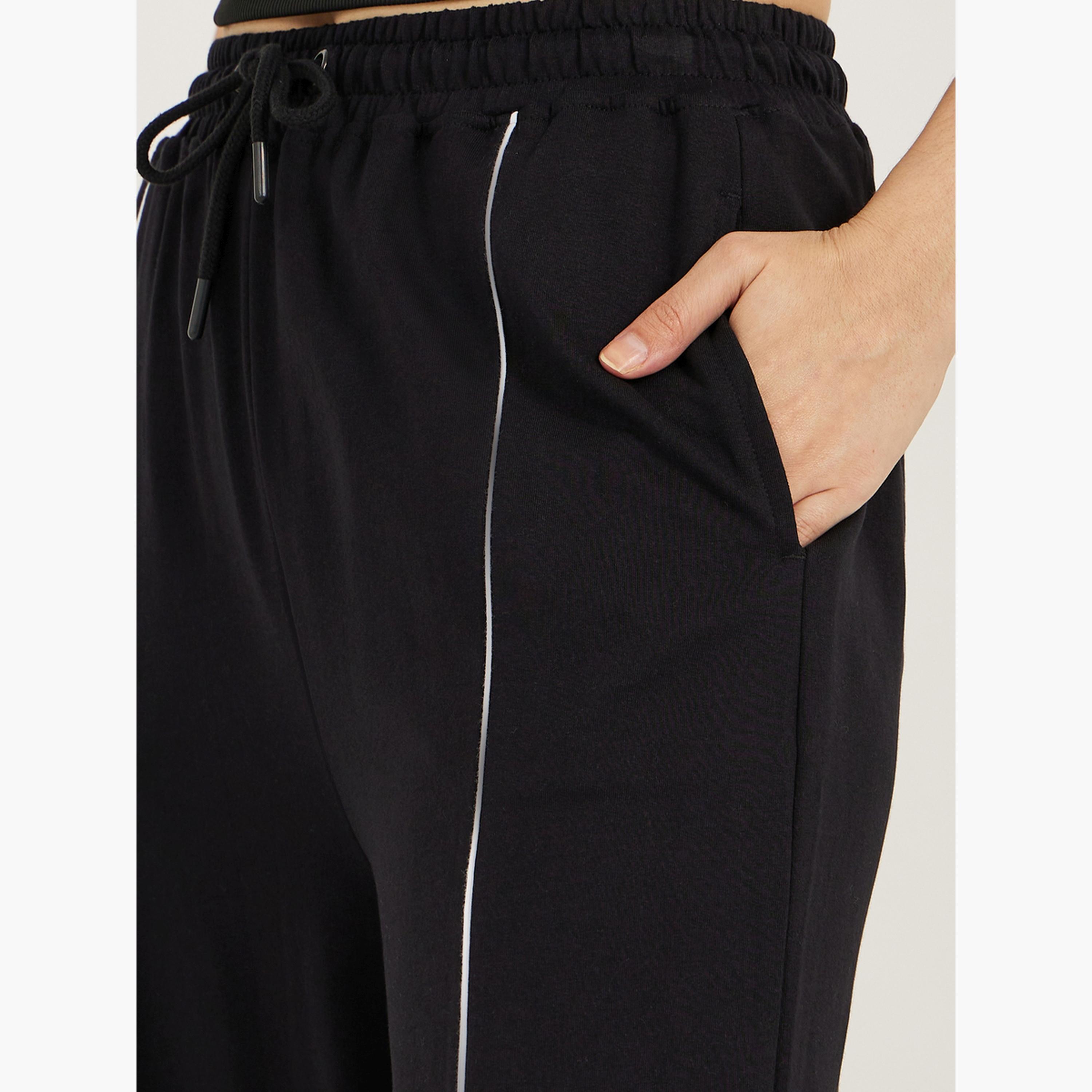 Styli Wide Leg Drawstring Joggers with Pintuck Detail-women-clothing-bottoms-joggers-image-3
