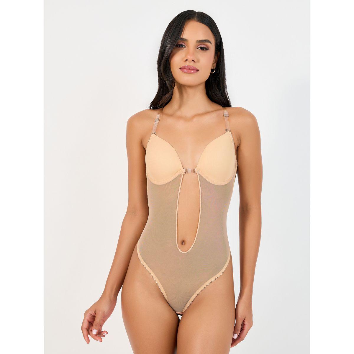 بودي سوت بحمالات كتف شفافة-women-clothing-lingerie-corsets-image-1