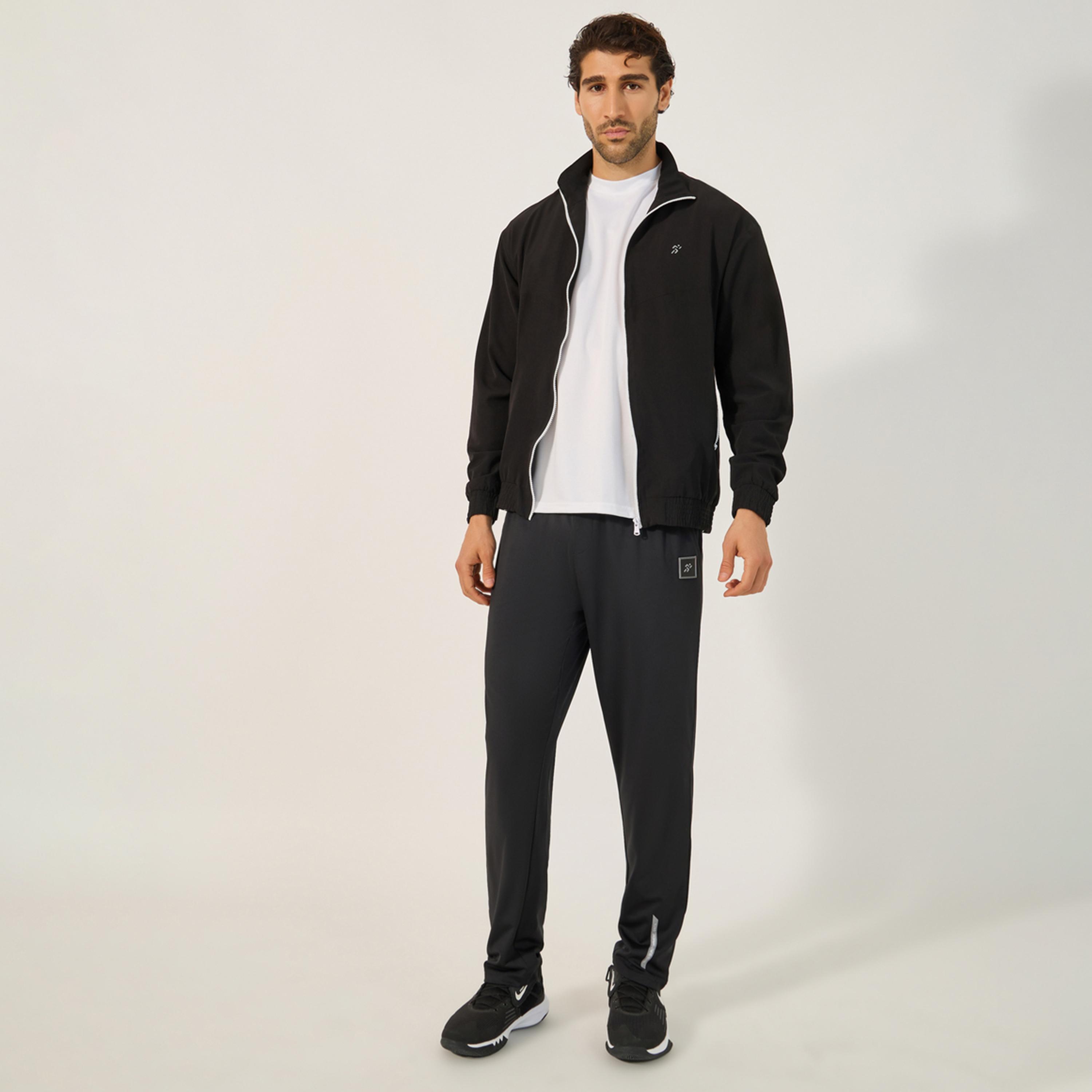 Styli Active Relaxed Fit High Neck Jacket With Mesh Lining-men-clothing-sportswearandactivewear-hoodiesandsweatshirts-image-2