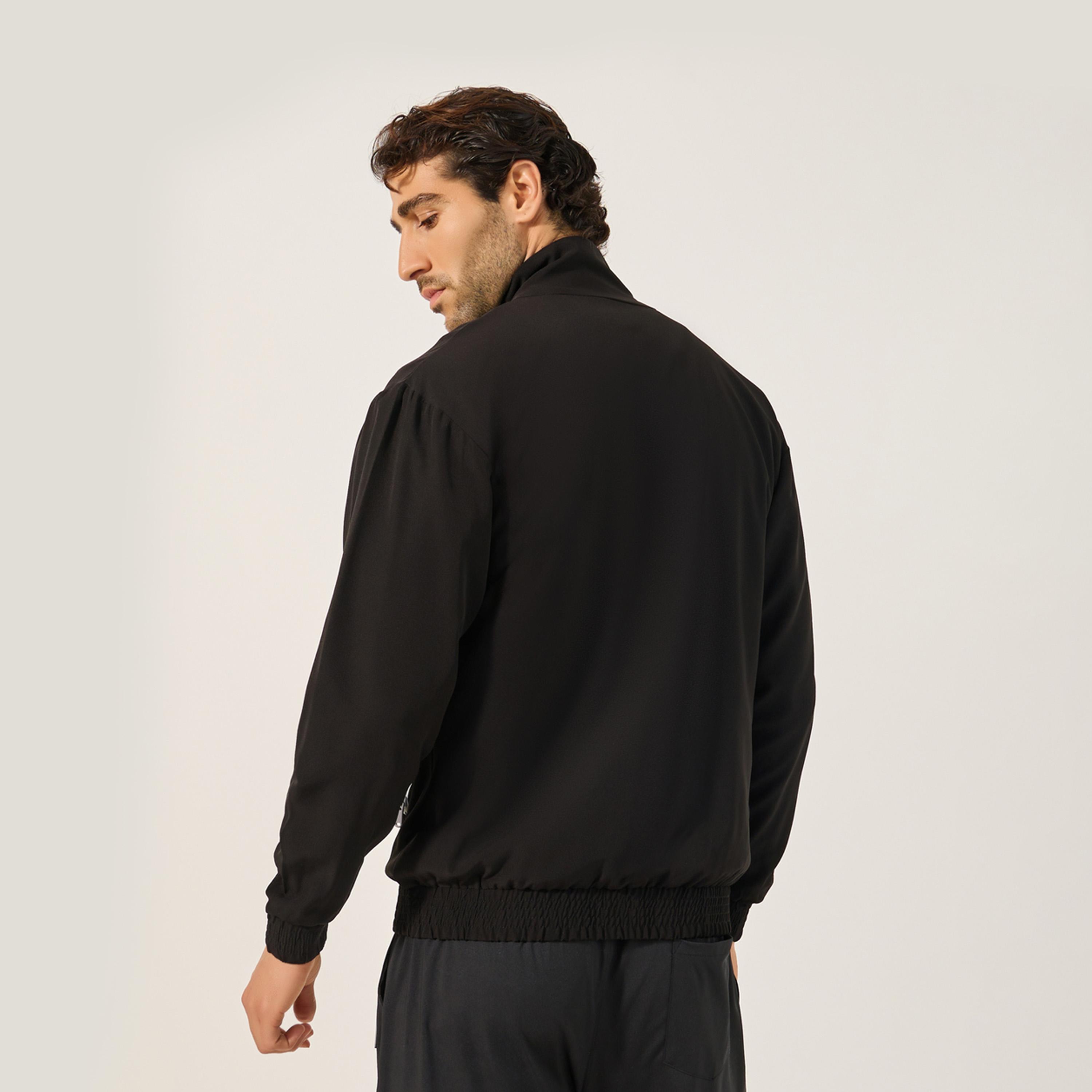 ستايلي - جاكيت رياضي مريح ذو رقبة عالية مع بطانة شبكية-men-clothing-sportswearandactivewear-hoodiesandsweatshirts-image-5