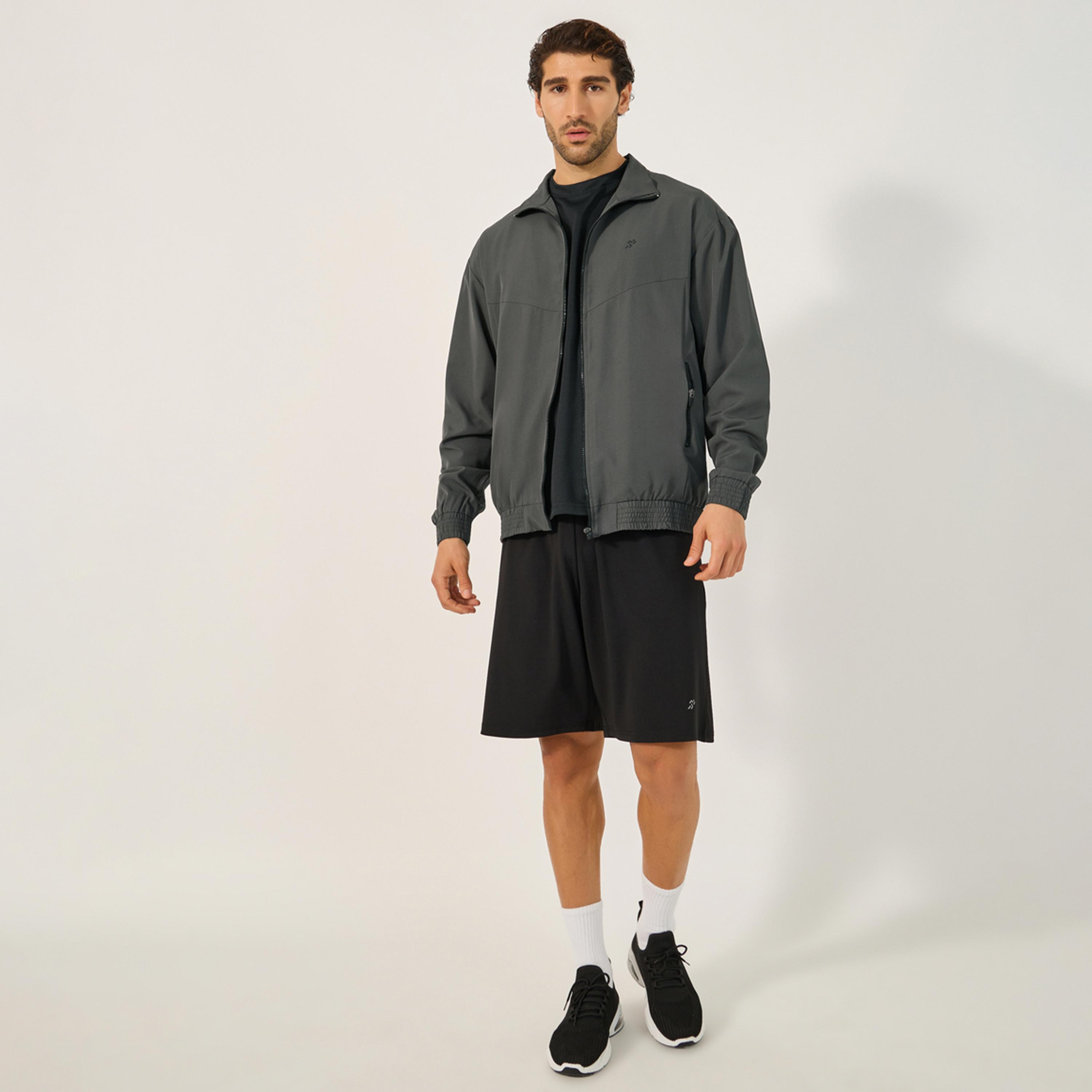 Styli Active Relaxed Fit High Neck Jacket With Mesh Lining-men-clothing-sportswearandactivewear-hoodiesandsweatshirts-image-2