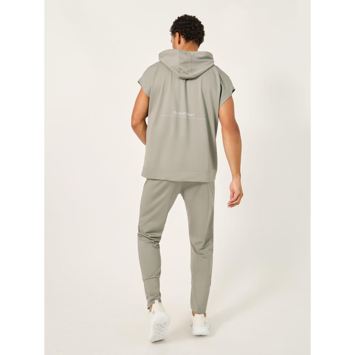 Styli Hooded Minimal Print Vest with Zipping Detail-men-clothing-sportswearandactivewear-tshirtsandpolos-image-7