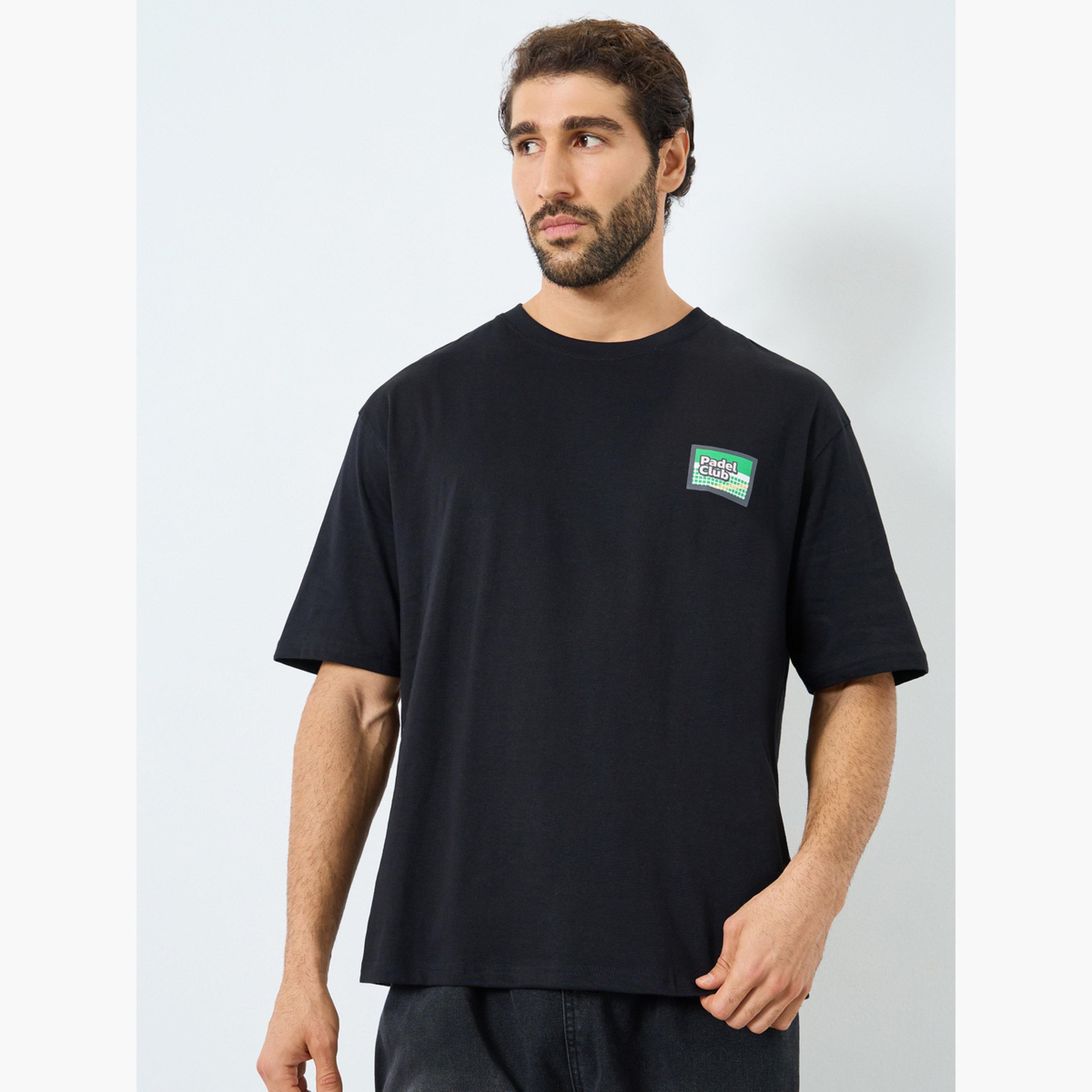 Styli Men Black Graphic Oversized T-Shirt-men-clothing-tshirtsandpolos-tshirts-image-1