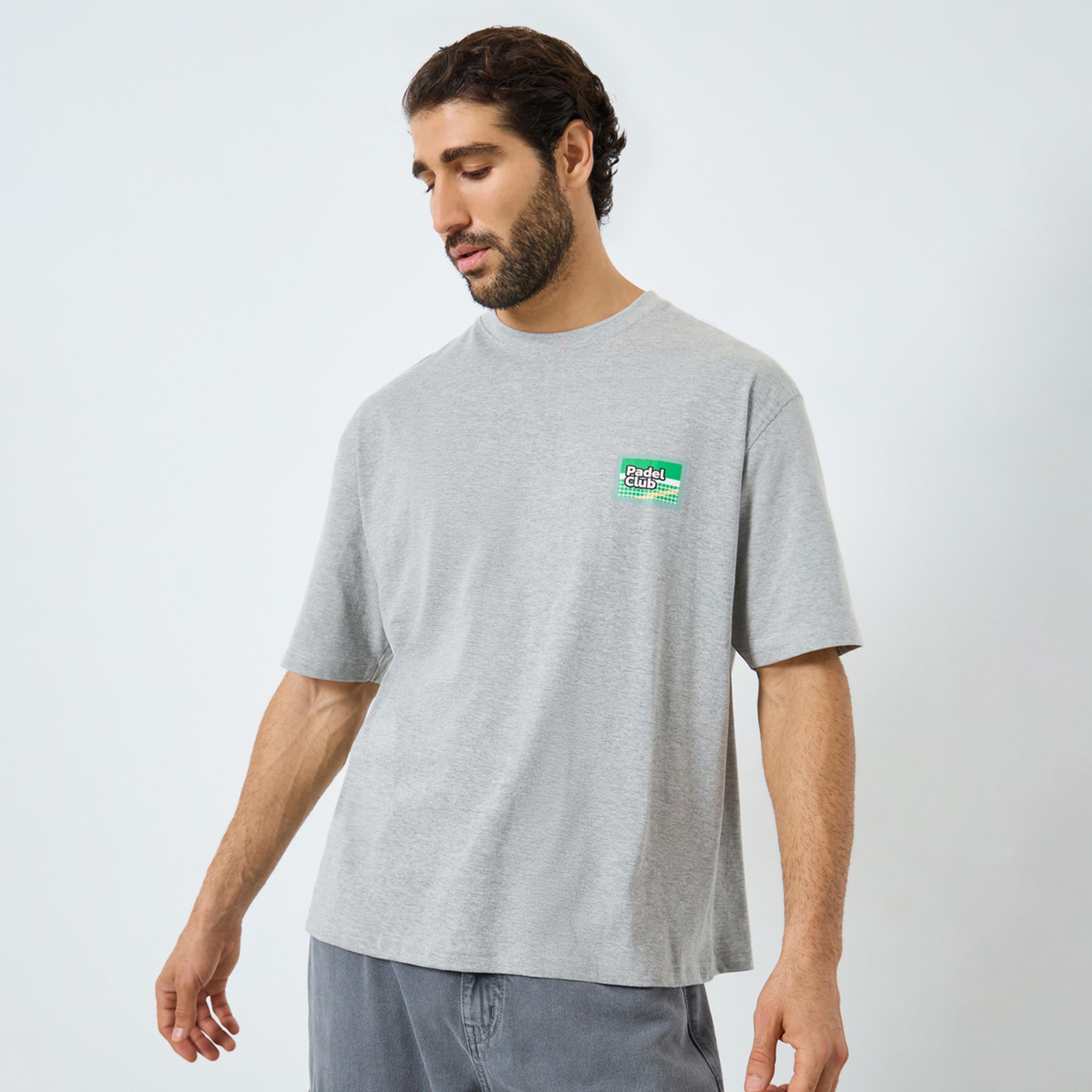 Styli Men Oversized Jersey T-Shirt with Retro Court Graphic-men-clothing-tshirtsandpolos-tshirts-image-1