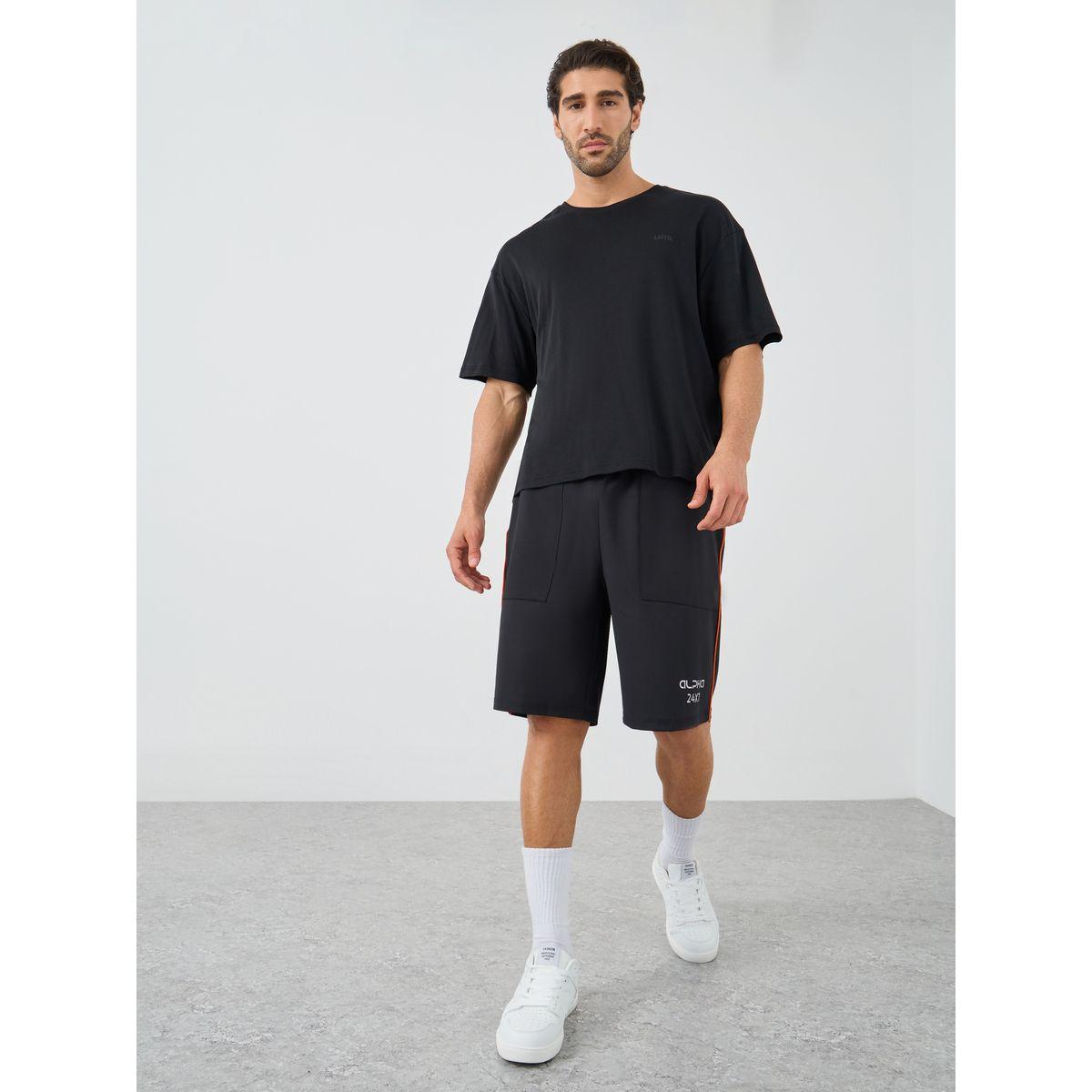 Styli Oversized Fit Scuba Short with Side Tape-men-clothing-sportswearandactivewear-bottoms-image-2