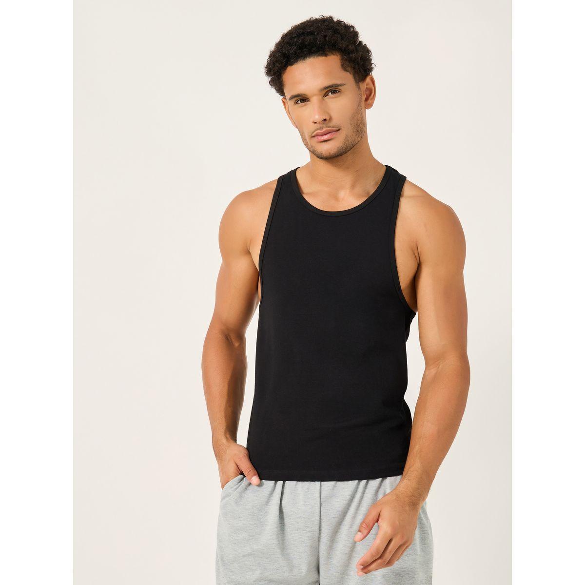 Styli Pack of 2 - Racerback Cotton Stretch Scoop Neck Vest-men-clothing-tshirtsandpolos-tshirts-image-2