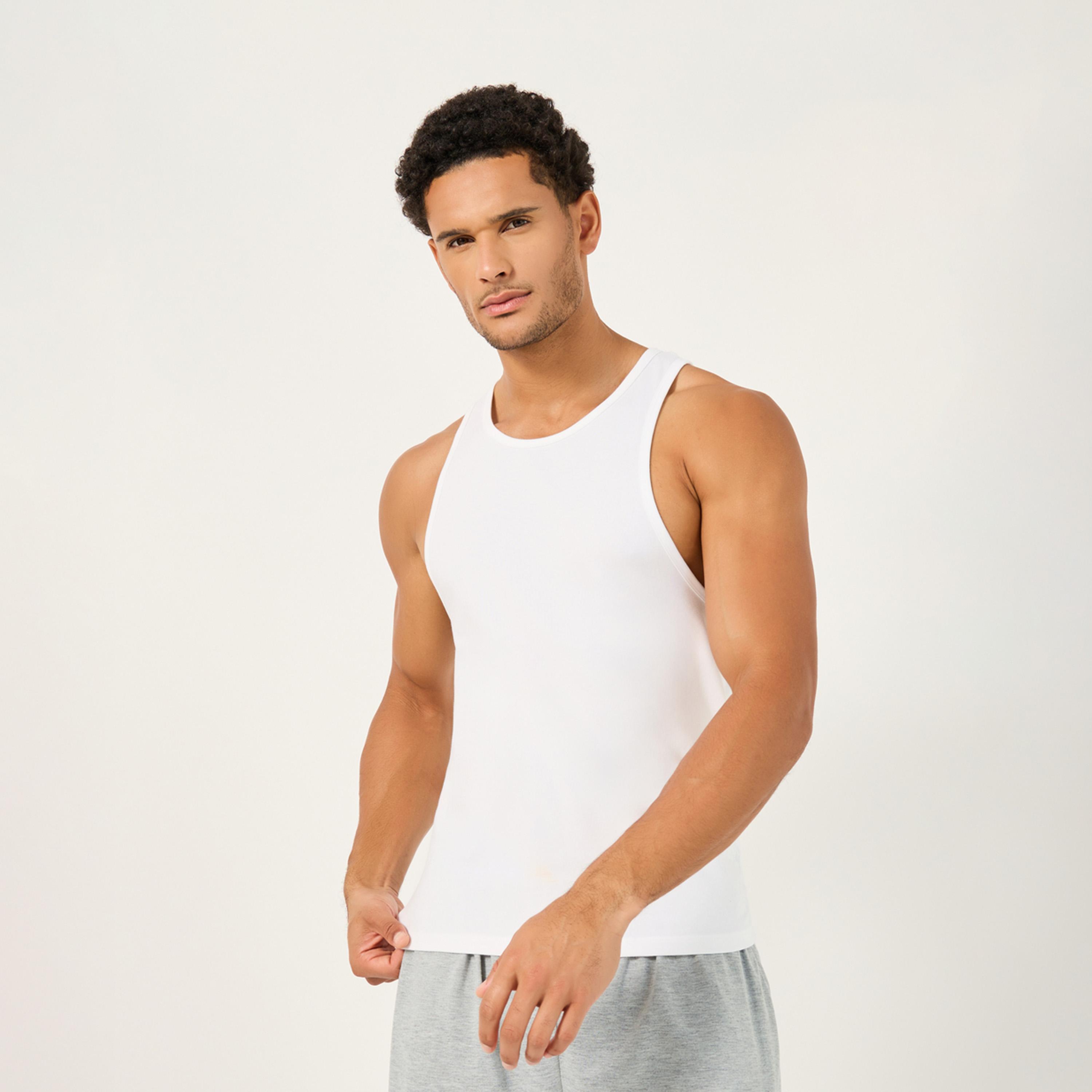 ستايلي - أنوايند طقم قطعتين - سترة من القطن المرن بفتحة رقبة دائرية-men-clothing-tshirtsandpolos-tshirts-image-6