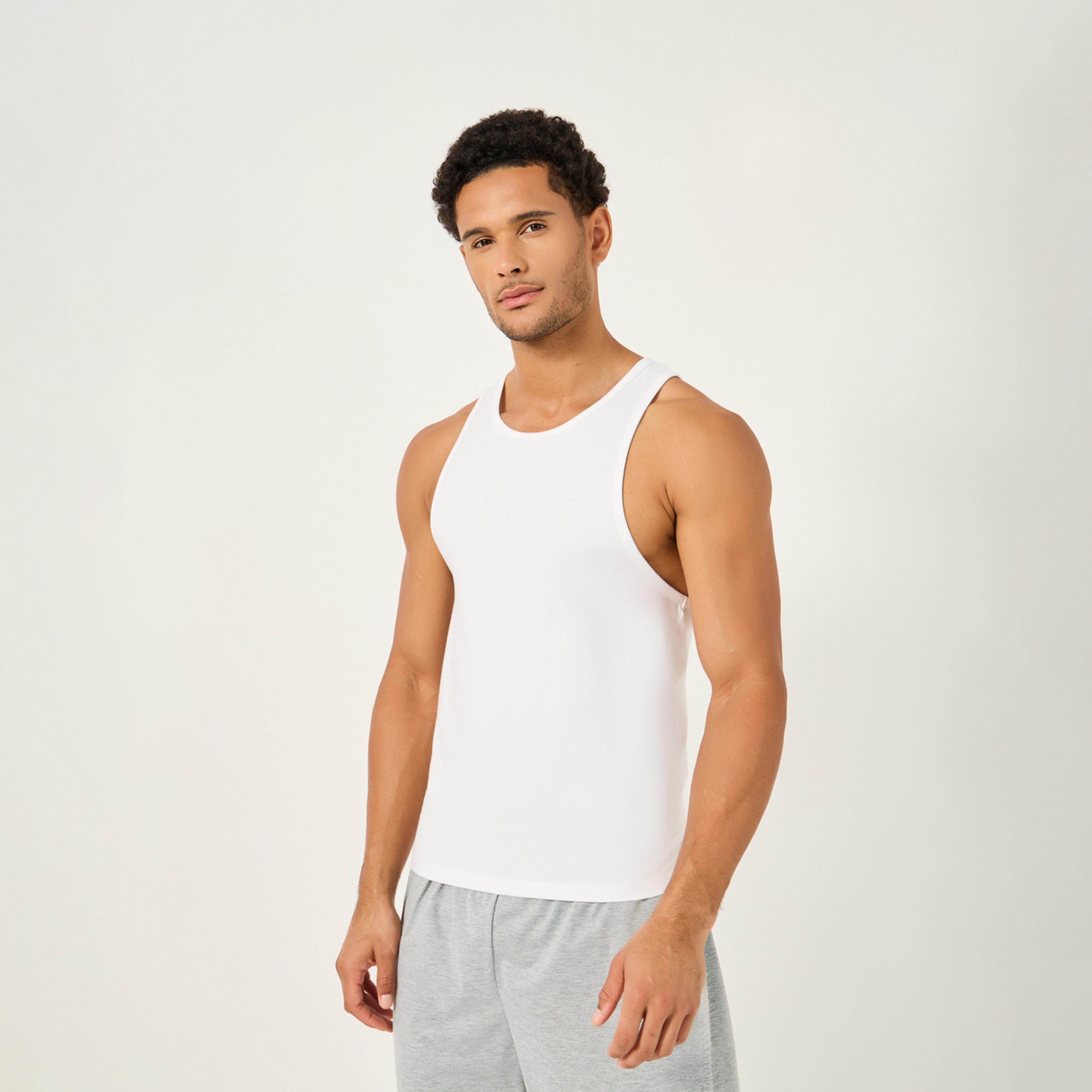ستايلي - أنوايند طقم قطعتين - سترة من القطن المرن بفتحة رقبة دائرية-men-clothing-tshirtsandpolos-tshirts-image-3