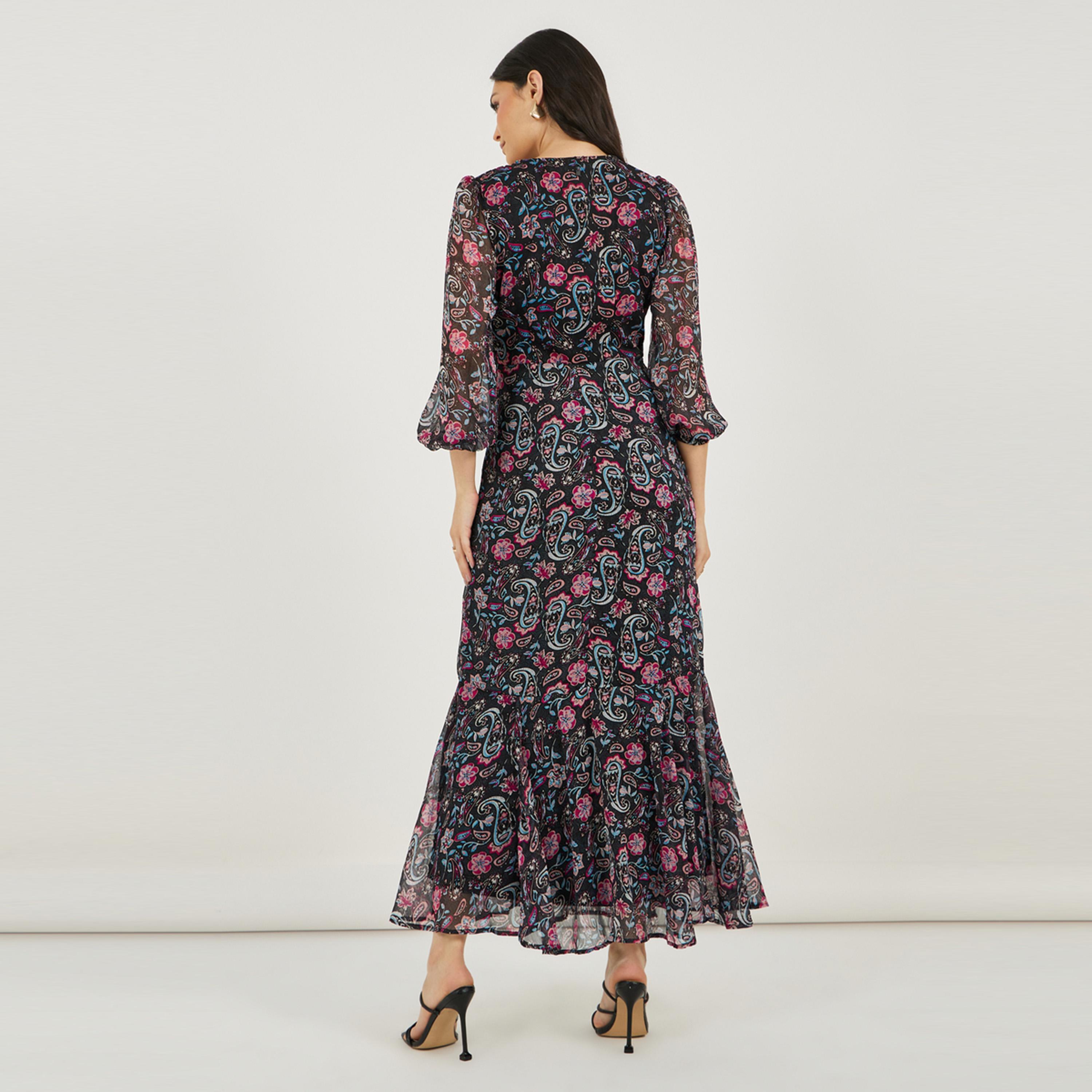 Styli All Over Print Long Sleeves A-Line Maxi Dress-women-clothing-dresses-image-6