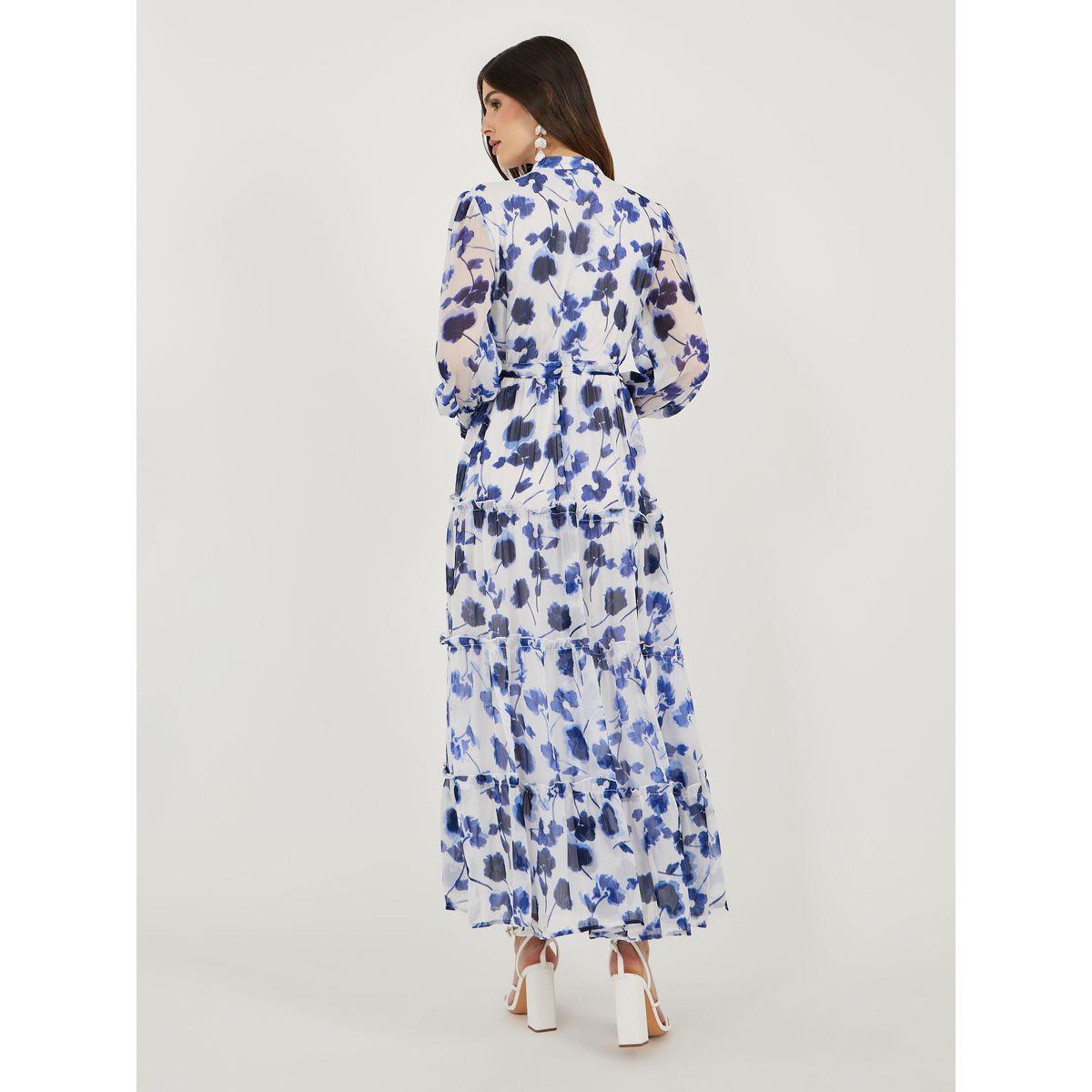 فستان طويل بأكمام طويلة وطبعة زهور-women-clothing-dresses-image-6