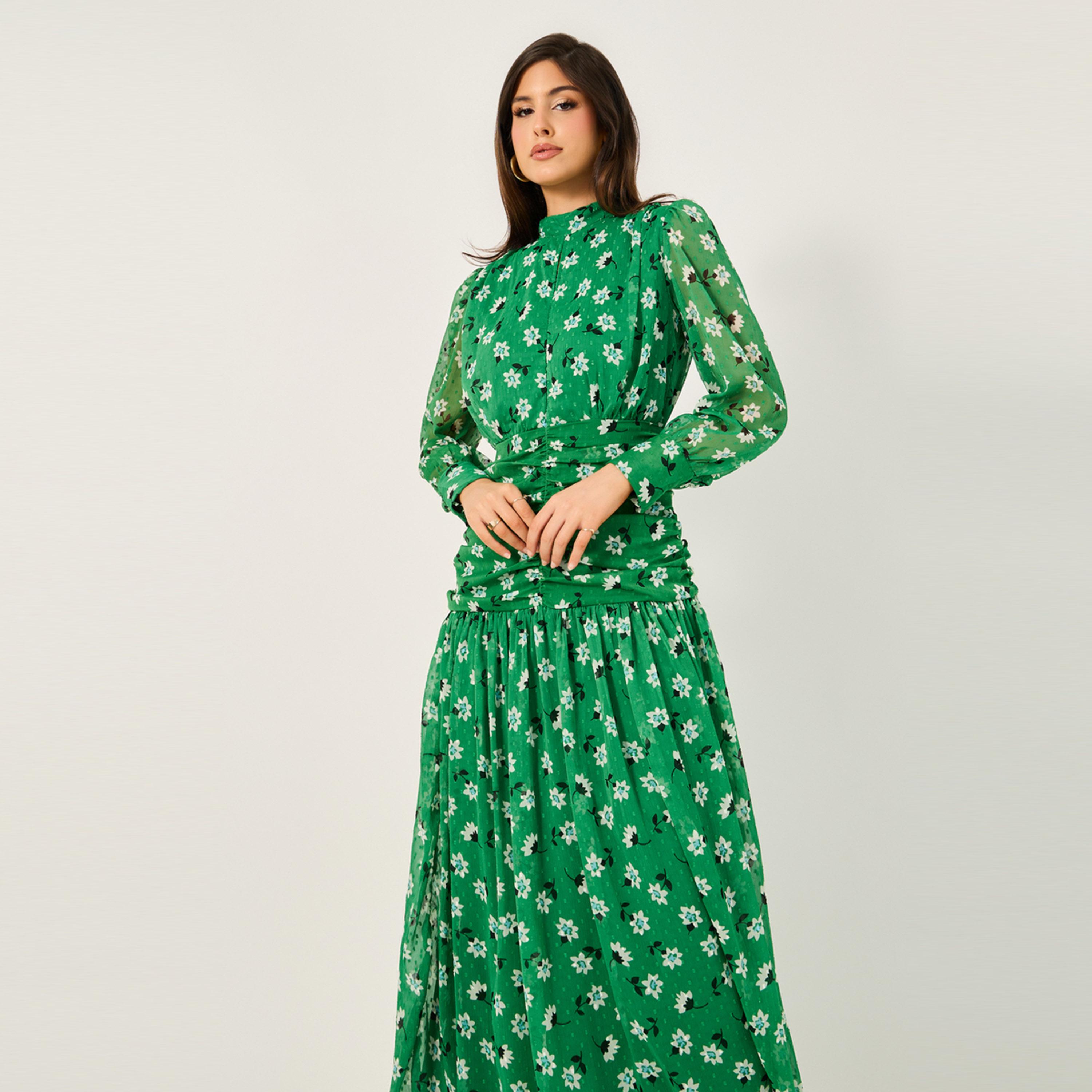 فيشود ستايلي - فستان ماكسي متعدد الطبقات بطبعة زهور-women-clothing-dresses-image-4