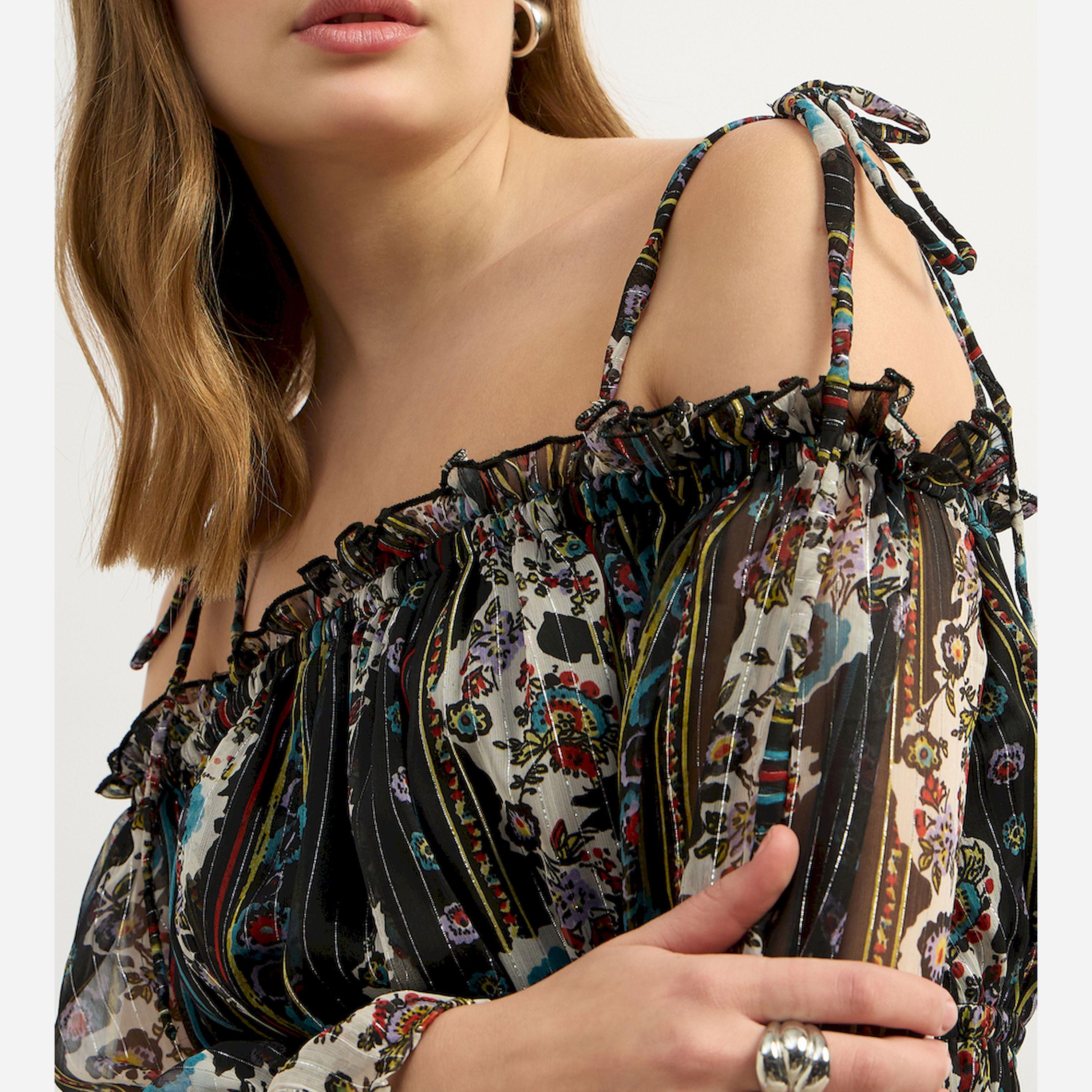 Styli All Over Print Off Shoulder A-Line Long Sleeves Midi Dress-women-clothing-dresses-image-4