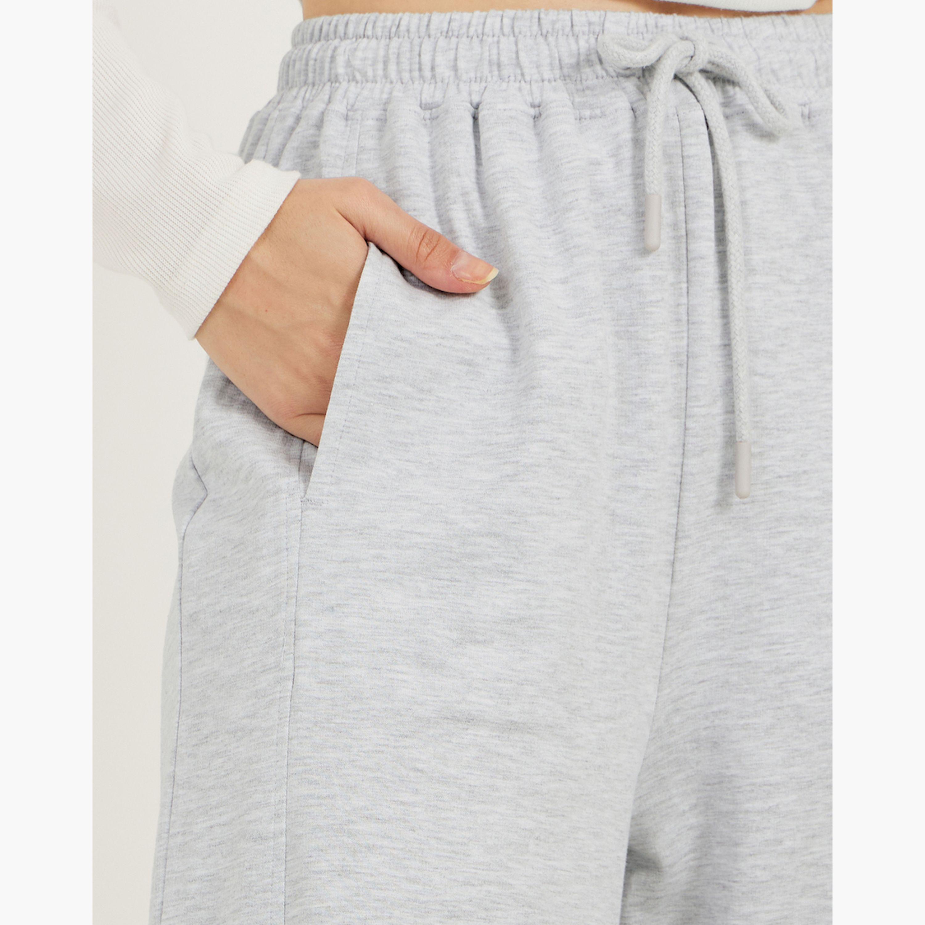 Styli Diagonal Panelled Wide Leg Joggers-women-clothing-bottoms-joggers-image-3