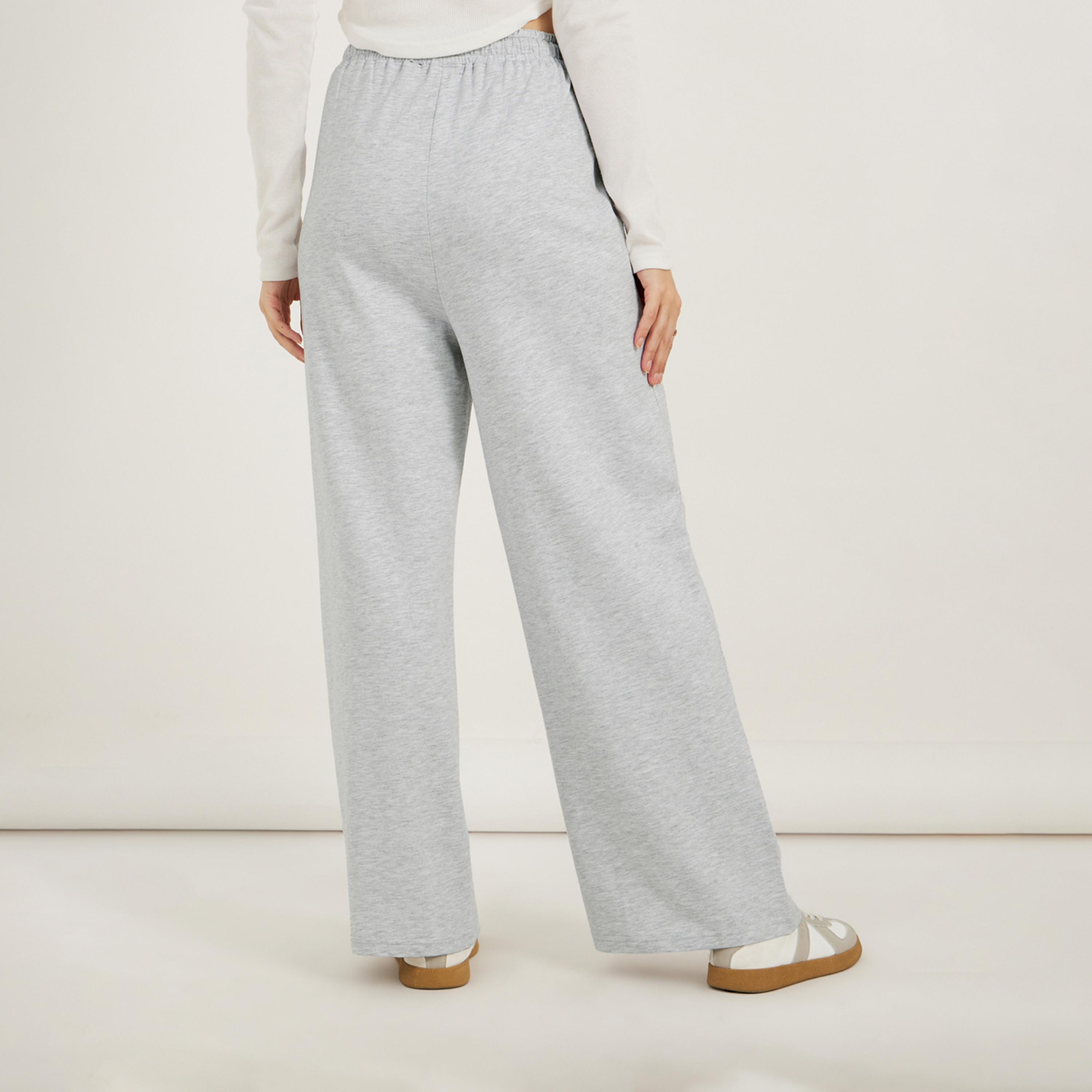 Styli Diagonal Panelled Wide Leg Joggers-women-clothing-bottoms-joggers-image-4