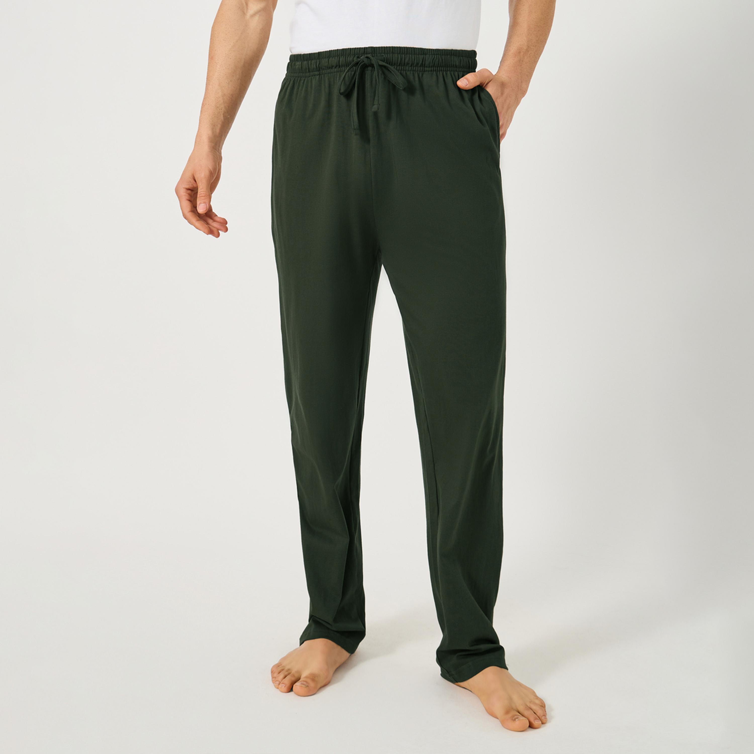 Styli Solid Contrast Pocket Detail T-Shirt and Pyjama Set-men-clothing-nightwear-sets-image-5