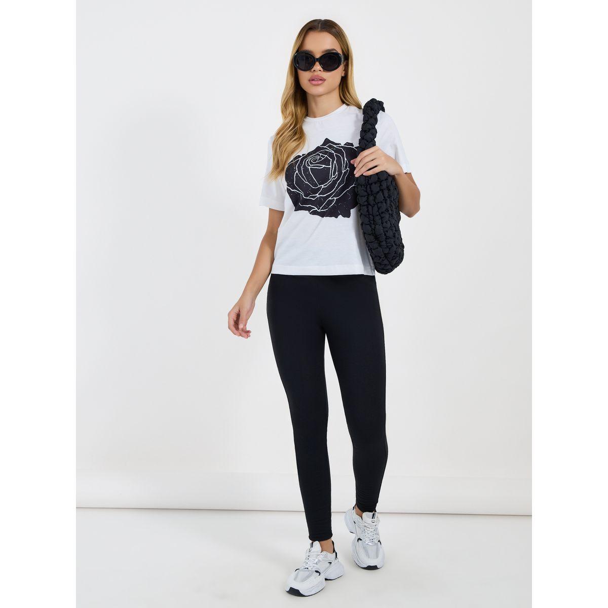 Styli Solid High Rise Leggings with Drawstring-women-clothing-bottoms-leggings-image-1