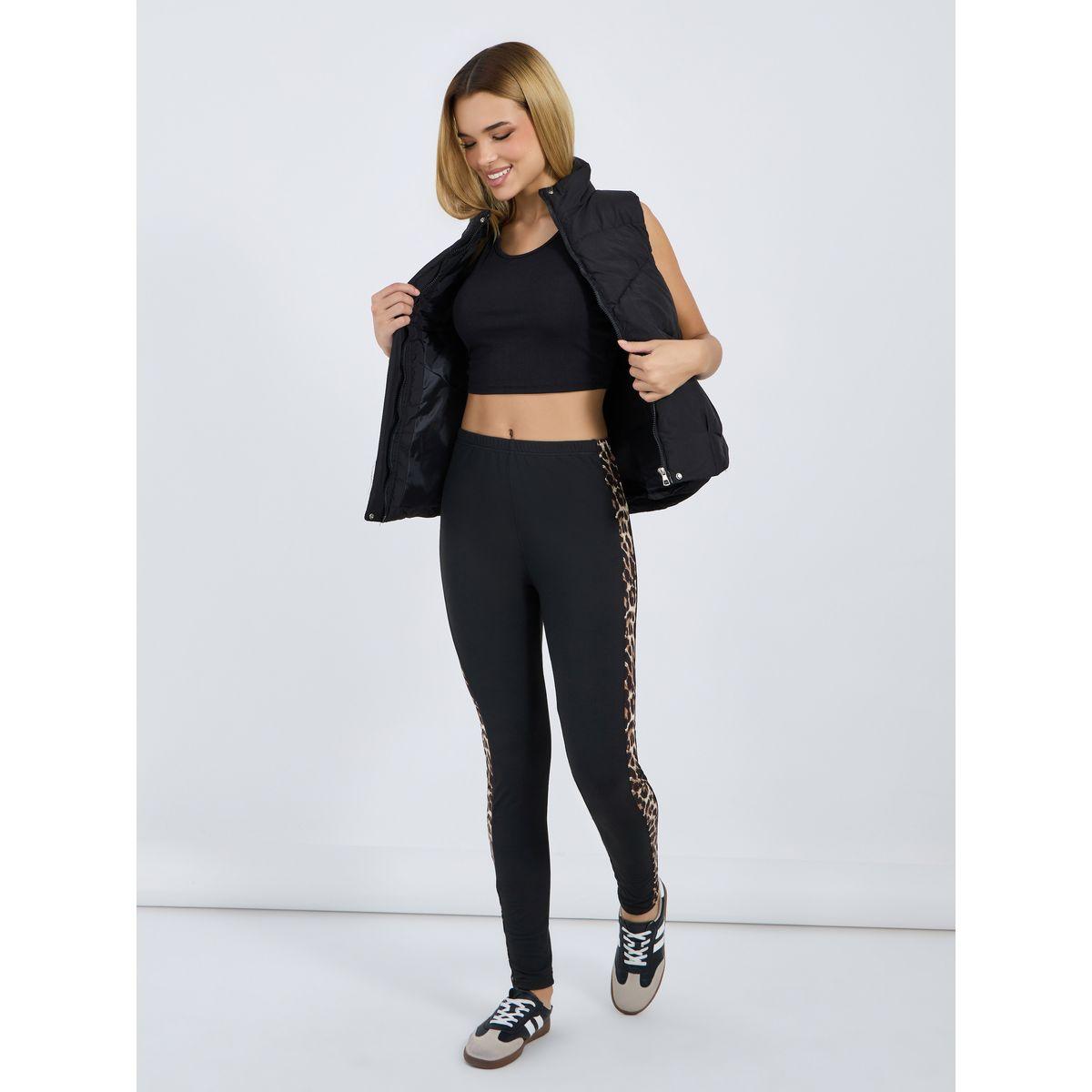 ليقنز بتفاصيل شريط جانبي بطبعة حيوان-women-clothing-bottoms-leggings-image-1