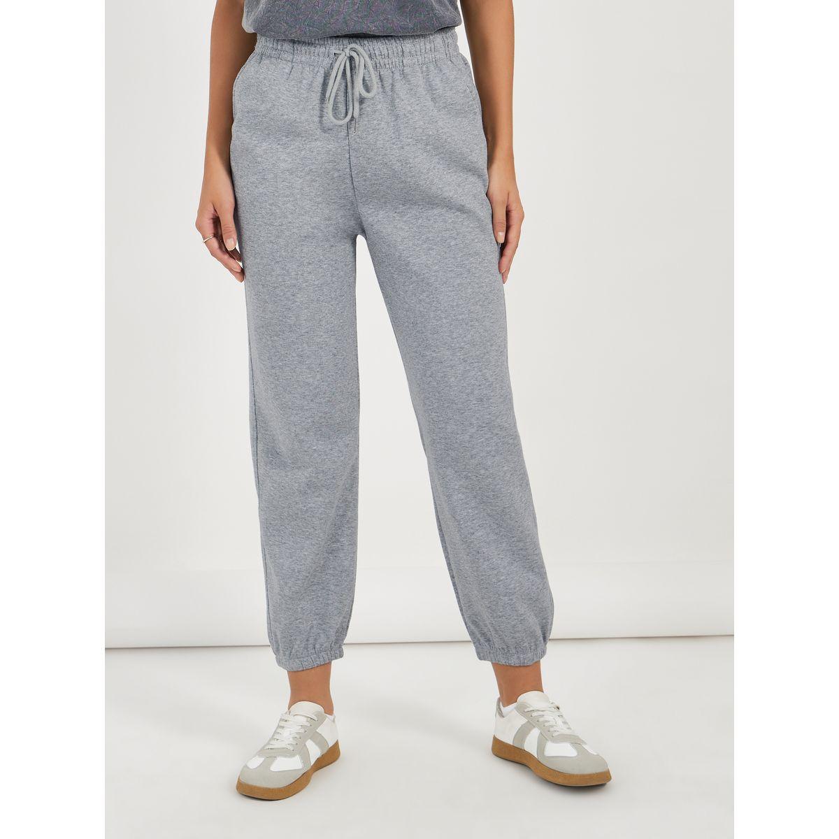 جوغر سادة بحواف مكبلة وتفاصيل مدروزة-women-clothing-bottoms-joggers-image-2