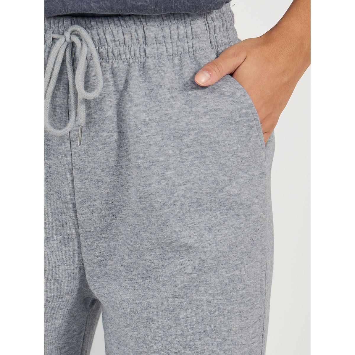 Styli Solid Cuffed Joggers with Seam Detail-women-clothing-bottoms-joggers-image-3
