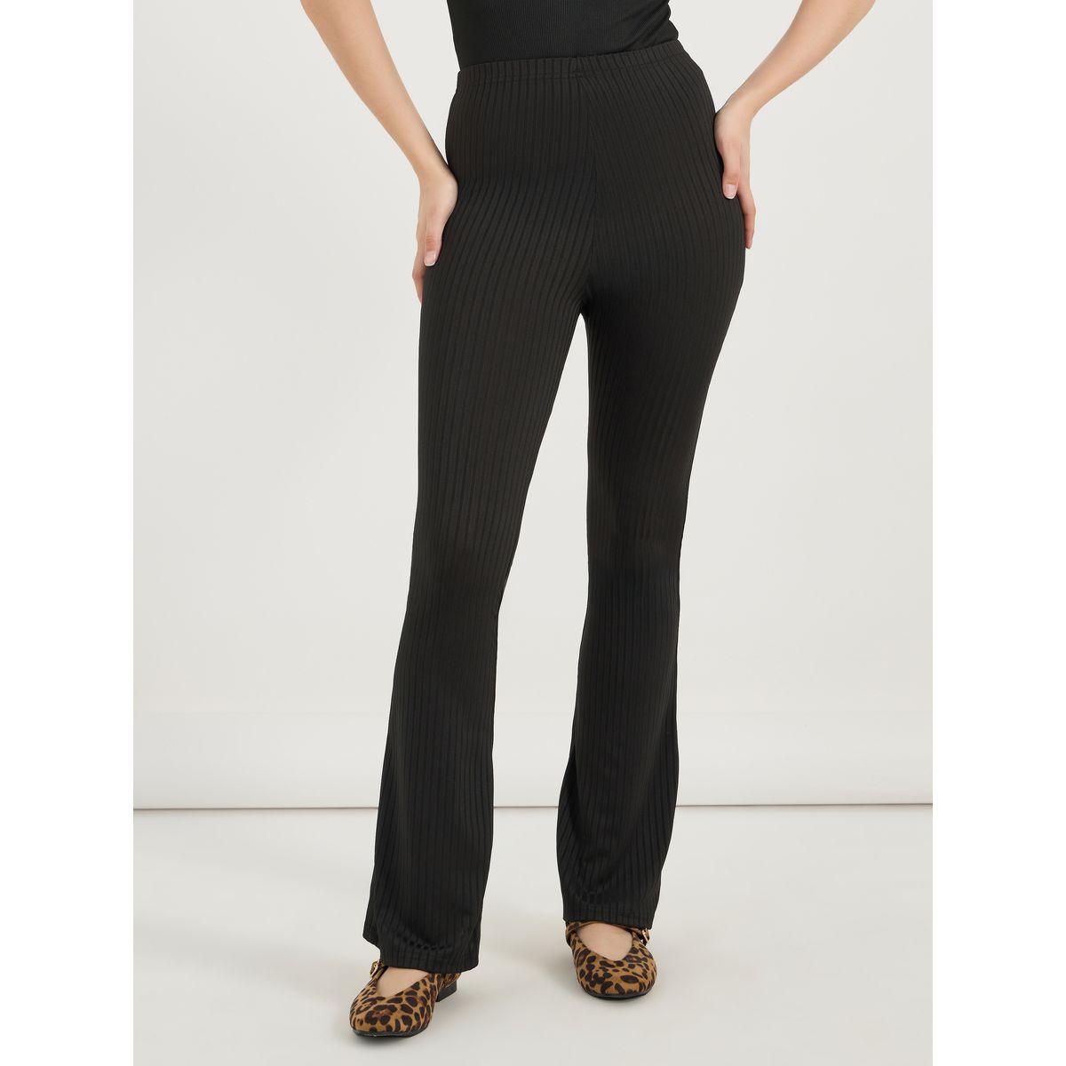 جوغر بتفاصيل بارزة الملمس وخصر مطاطي-women-clothing-bottoms-joggers-image-2