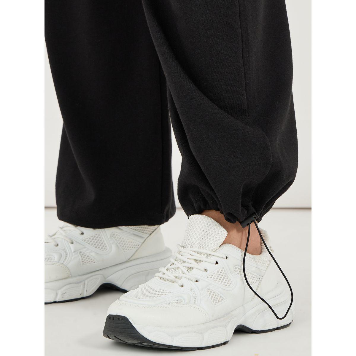 Styli Toggle Cuffed Detail Relaxed Fit Joggers-women-clothing-bottoms-joggers-image-4