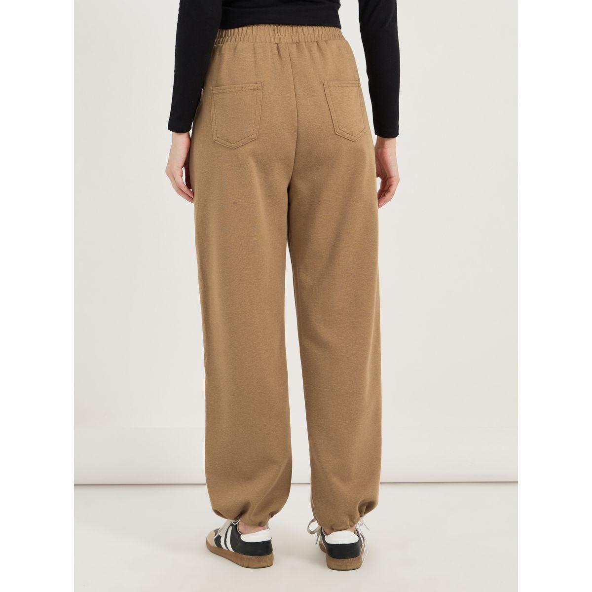 Styli Toggle Cuffed Detail Relaxed Fit Joggers-women-clothing-bottoms-joggers-image-4