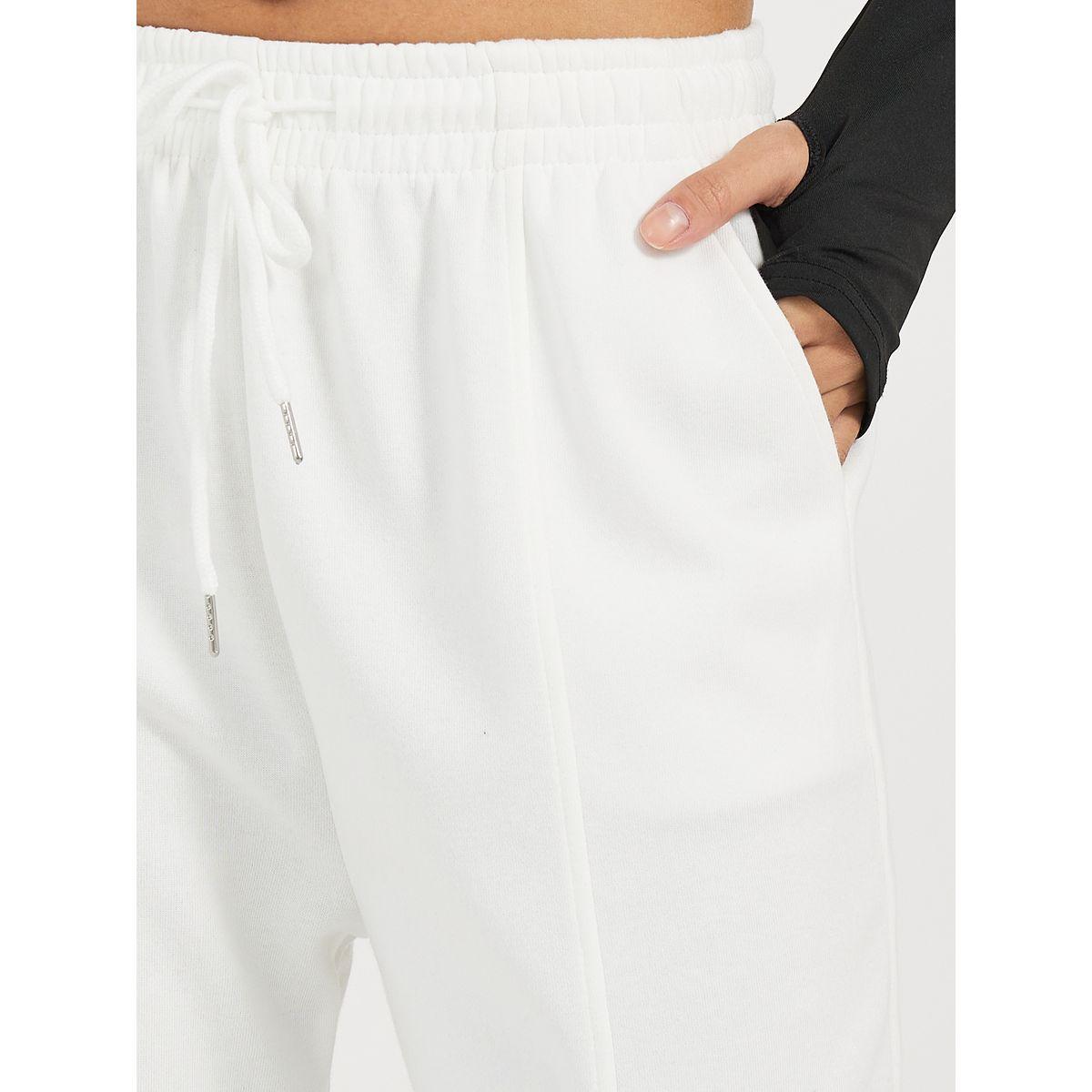 جوغر سادة بحواف مكبلة وأربطة-women-clothing-bottoms-joggers-image-3
