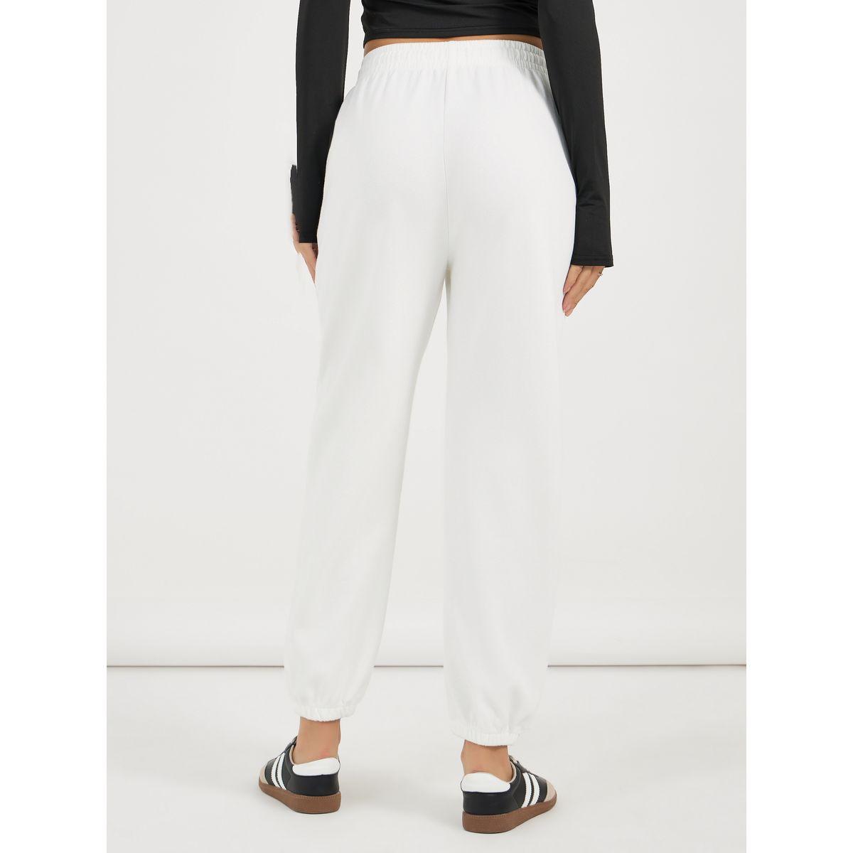 جوغر سادة بحواف مكبلة وأربطة-women-clothing-bottoms-joggers-image-4