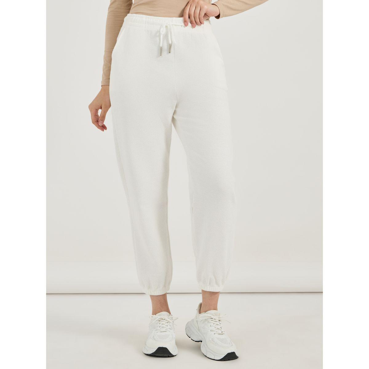 جوغر بخصر مطاطي ورباط مع حواف بأساور-women-clothing-bottoms-joggers-image-2
