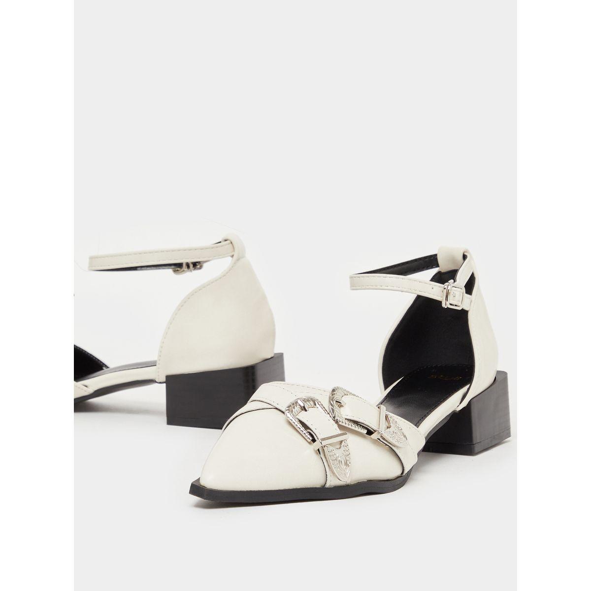 Styli Ankle Strap Buckle Accent Pointed Toe Formal Shoes-women-shoes-heels-image-4
