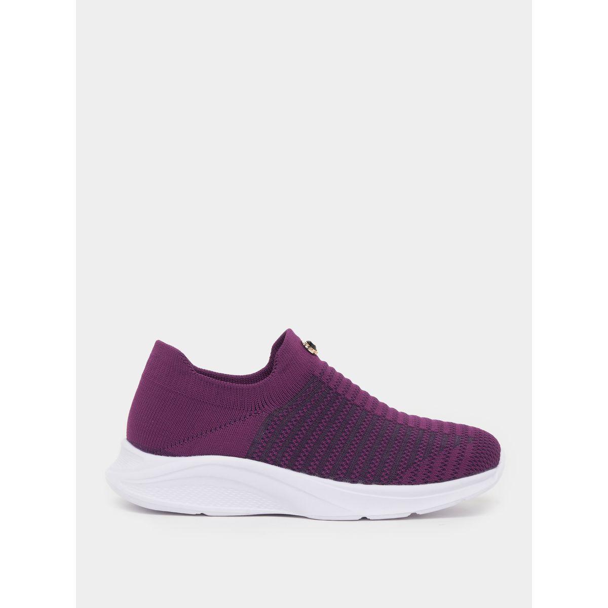Styli Textured Mesh Slip On Sneakers-women-shoes-sneakers-image-1