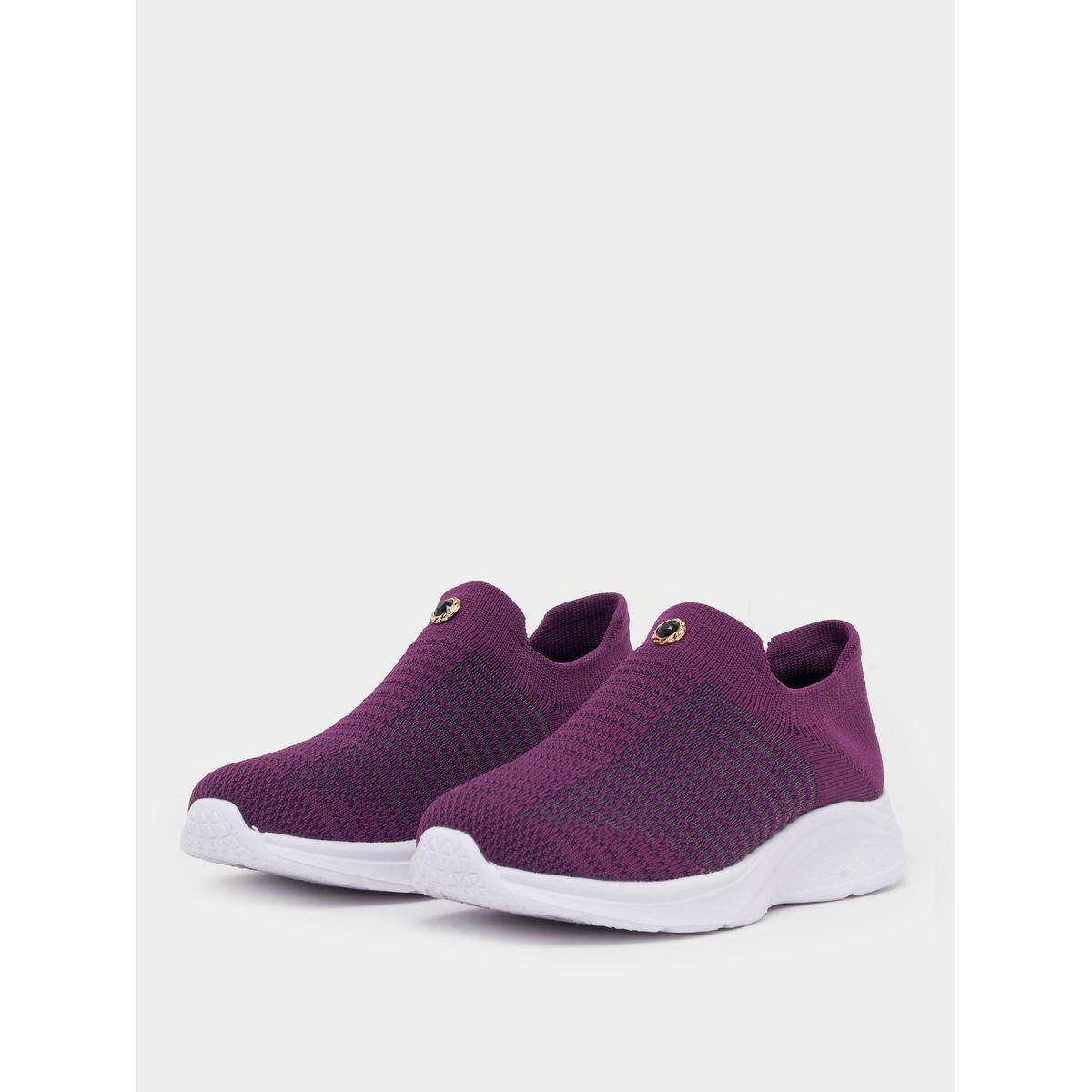 Styli Textured Mesh Slip On Sneakers-women-shoes-sneakers-image-2